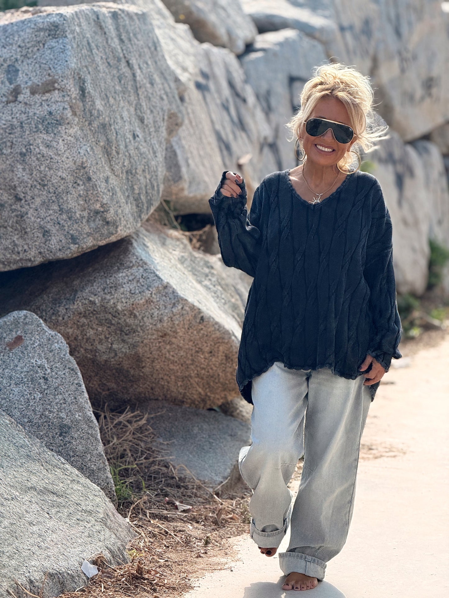 JERSEY PICO ENTRELAZADO RAQUEL MULTICOLOR