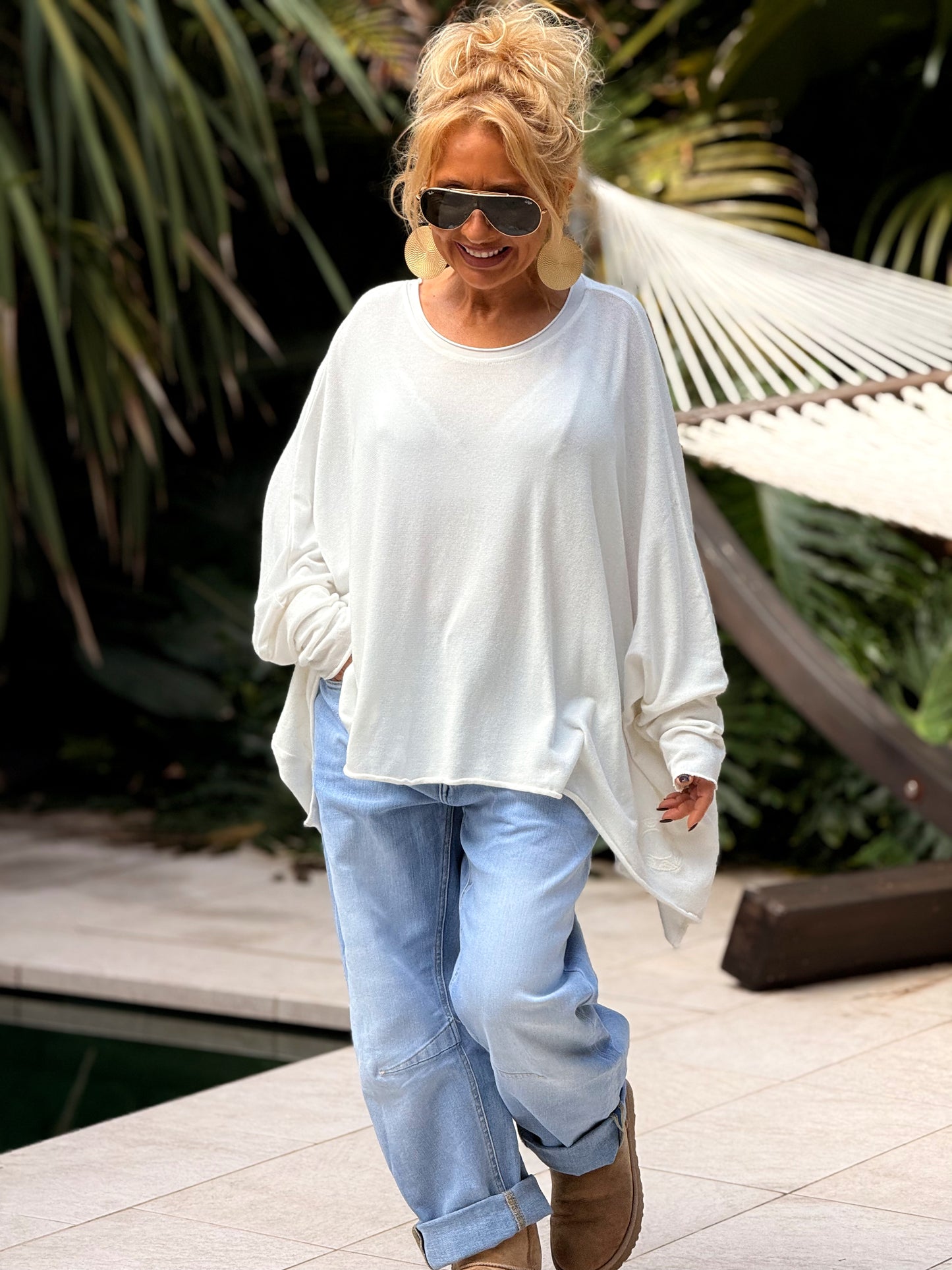 CAMISETA DESGASTADA SUPER OVERSIZE DANI MULTICOLOR