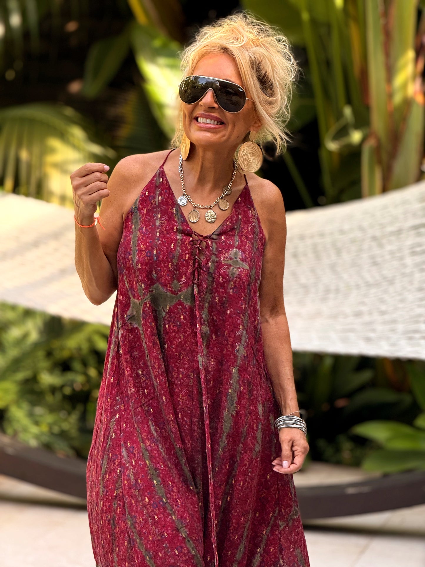 VESTIDO CREPE SEDA INDY MULTICOLOR