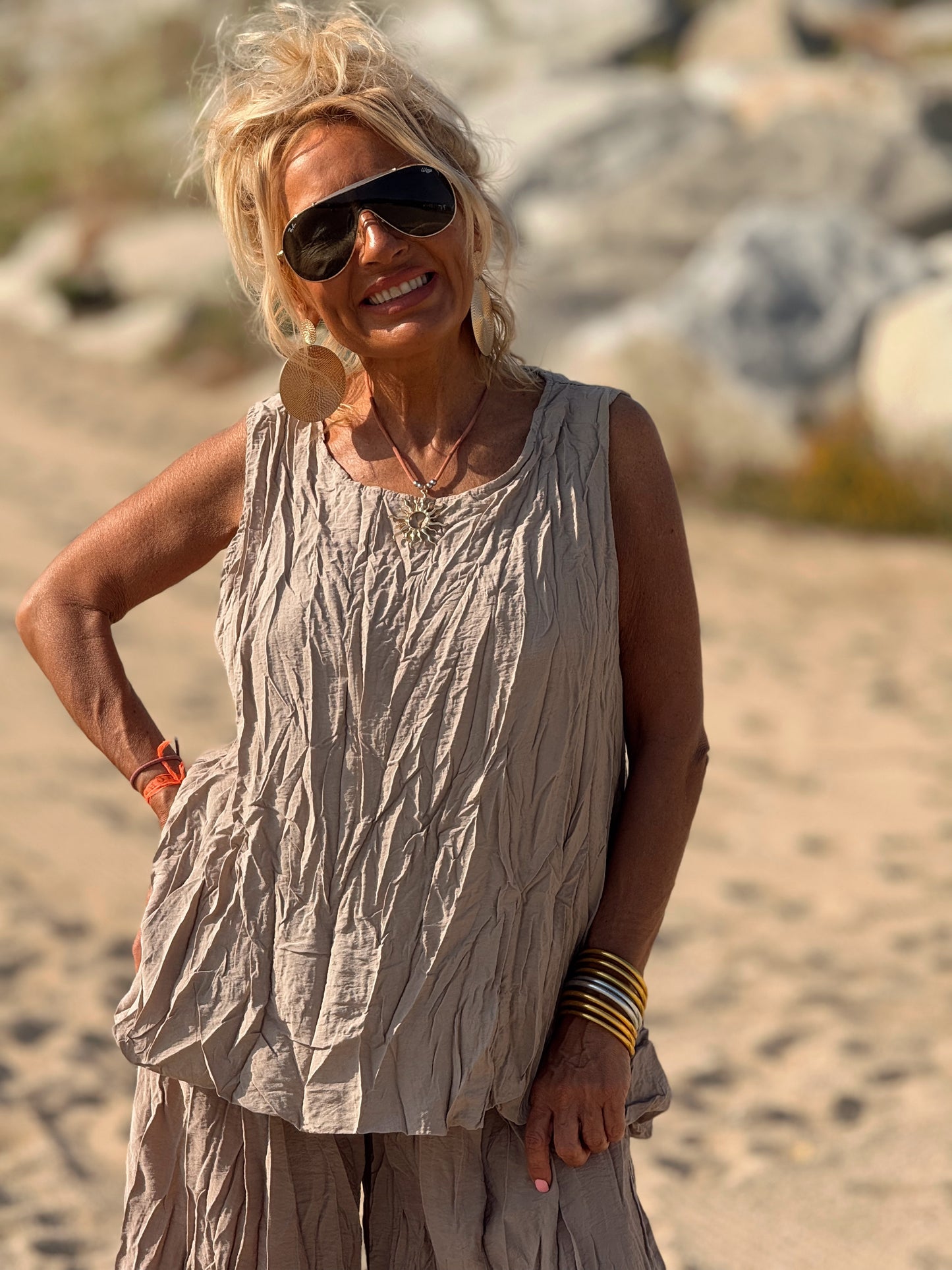 CONJUNTO ARRUGADO MULTICOLOR