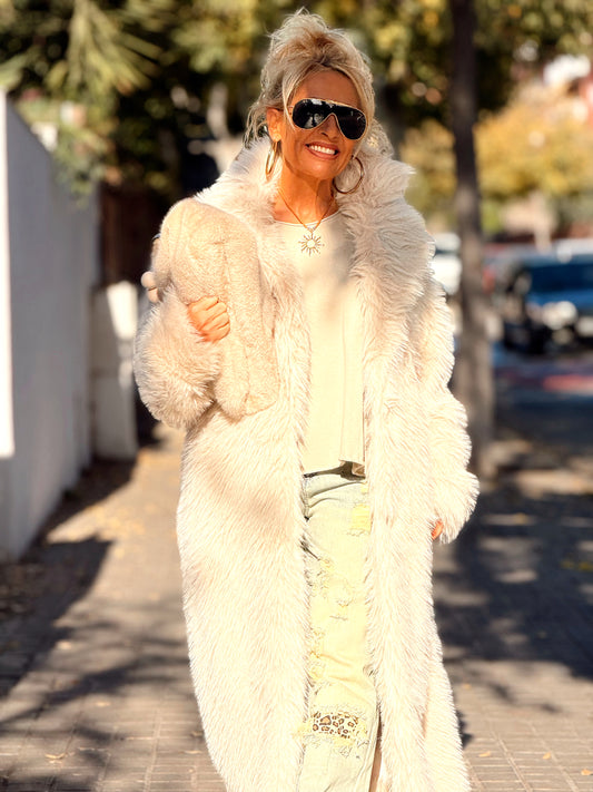 ABRIGO PELO SINTÉTICO OVERSIZE JULIA MULTICOLOR