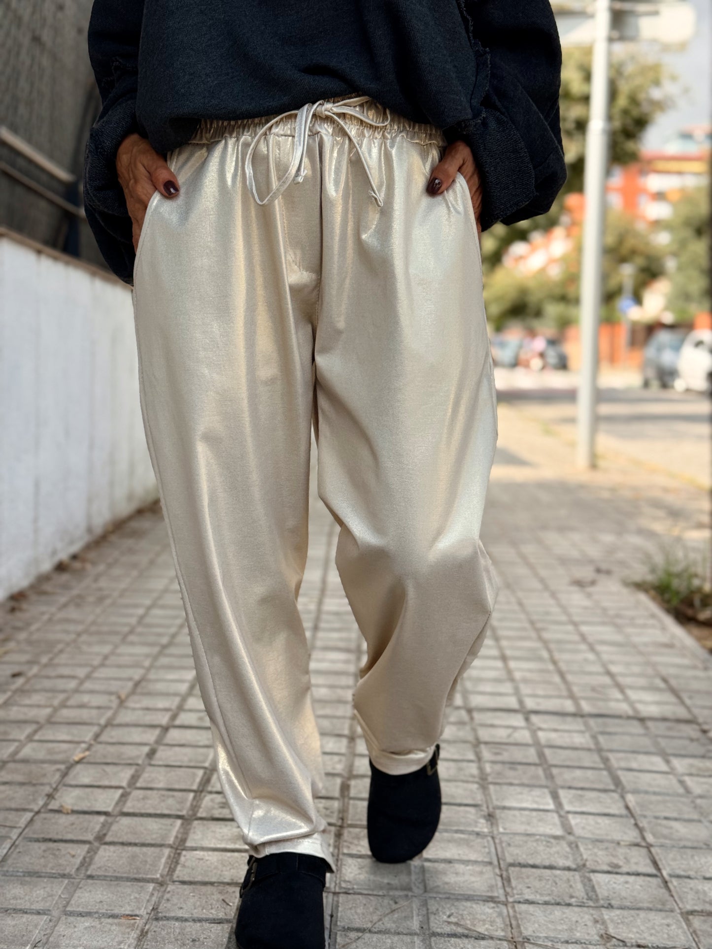 PANTALON BRILLANTE MULTICOLOR