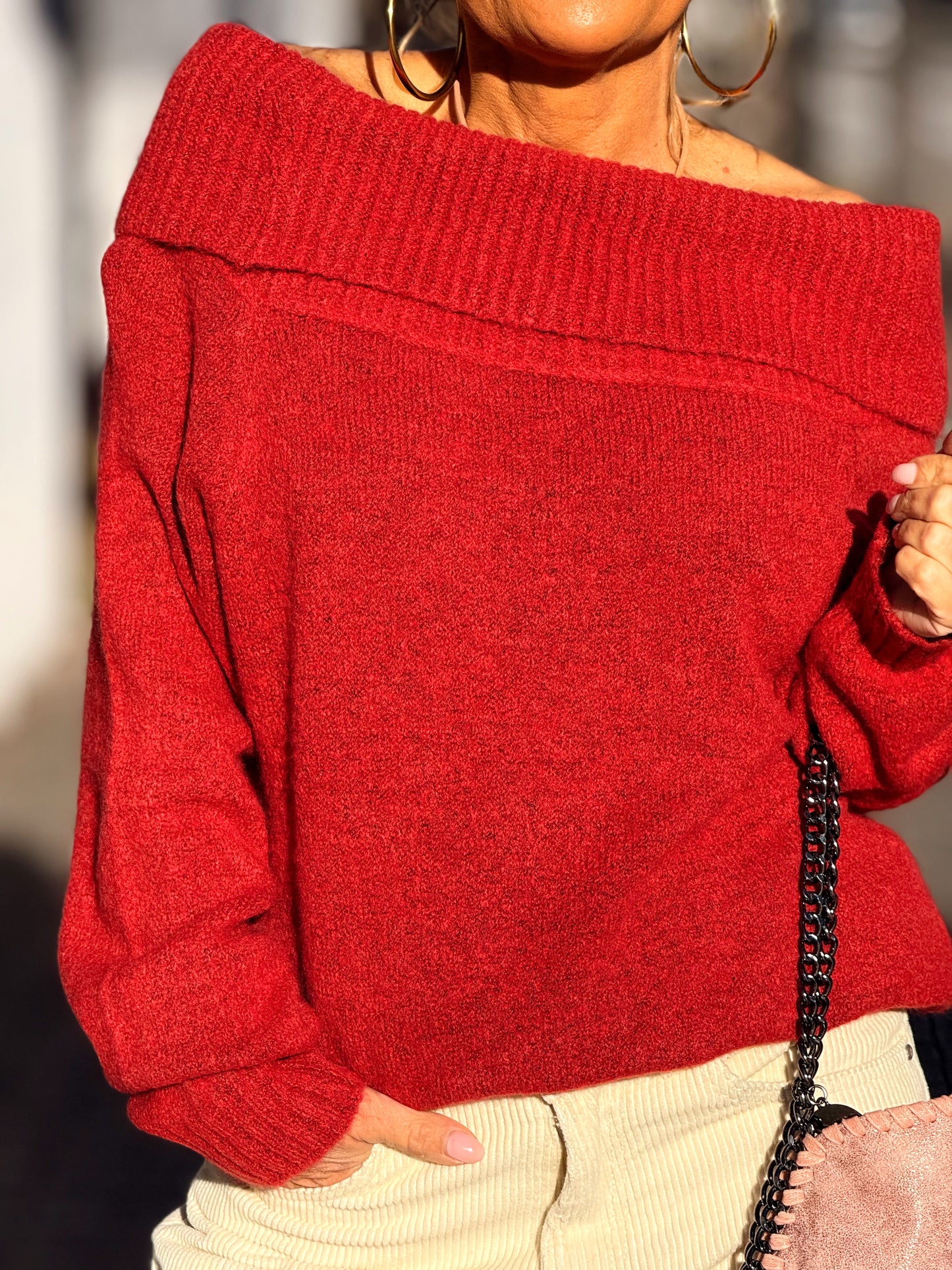 JERSEY DE PUNTO BARDOT MULTICOLOR