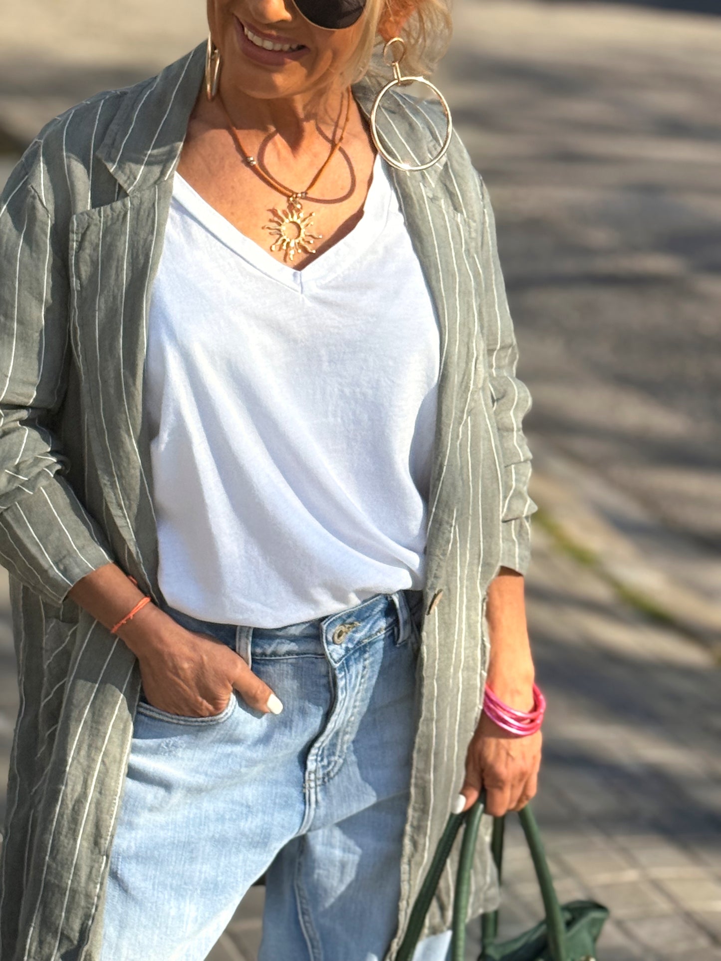 CHAQUETA RAYAS CHARLY MULTICOLOR