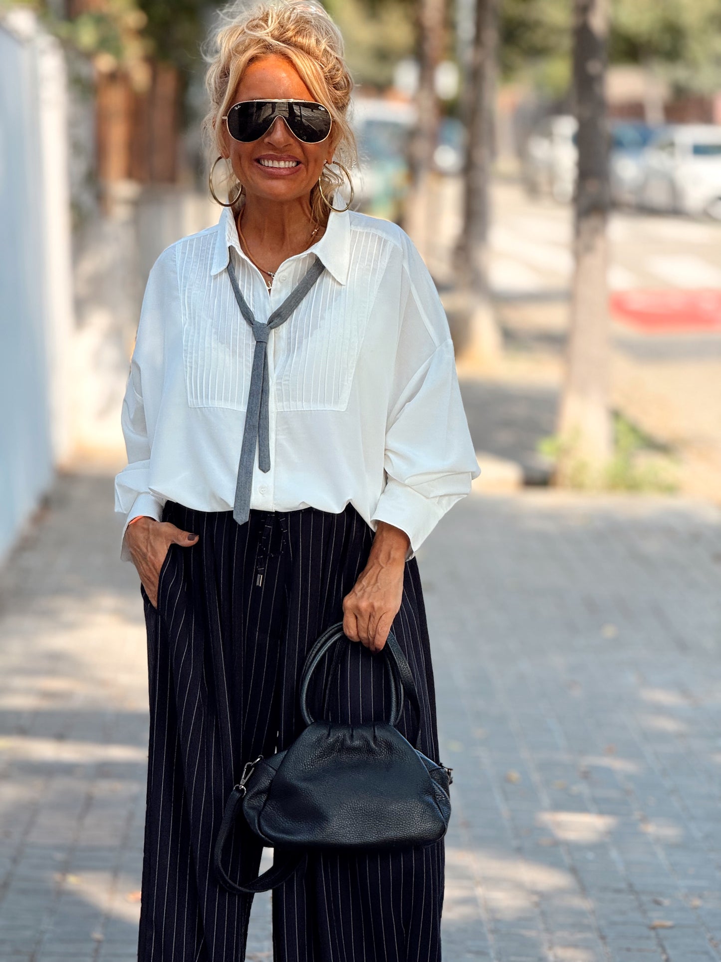 PANTALON OVERSIZE RAYAS MULTICOLOR