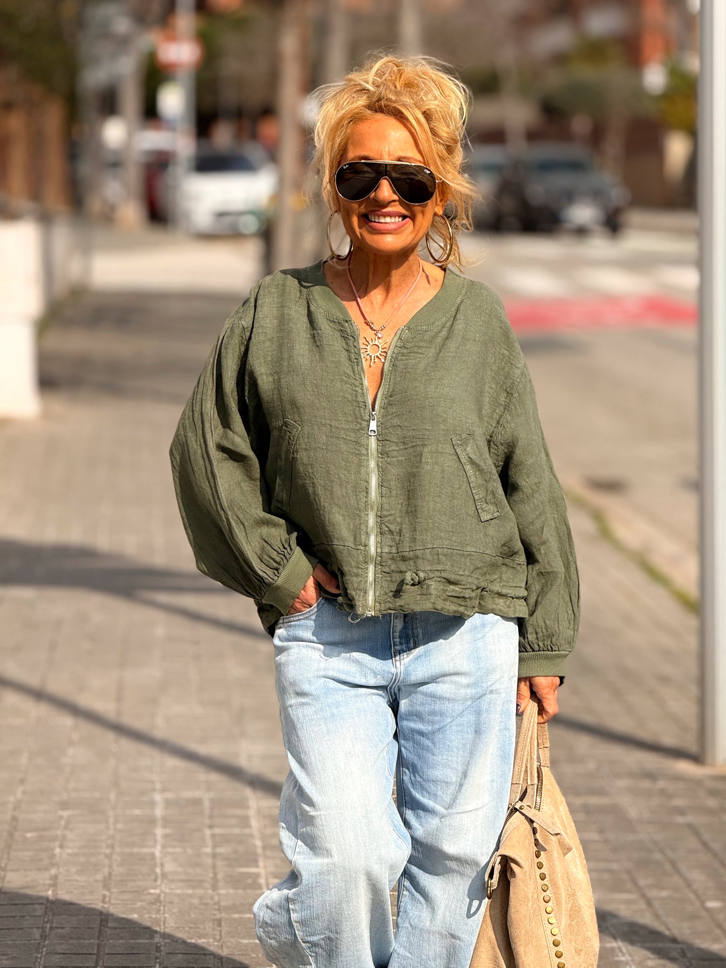 BOMBER LINO CAMILLE MULTICOLOR