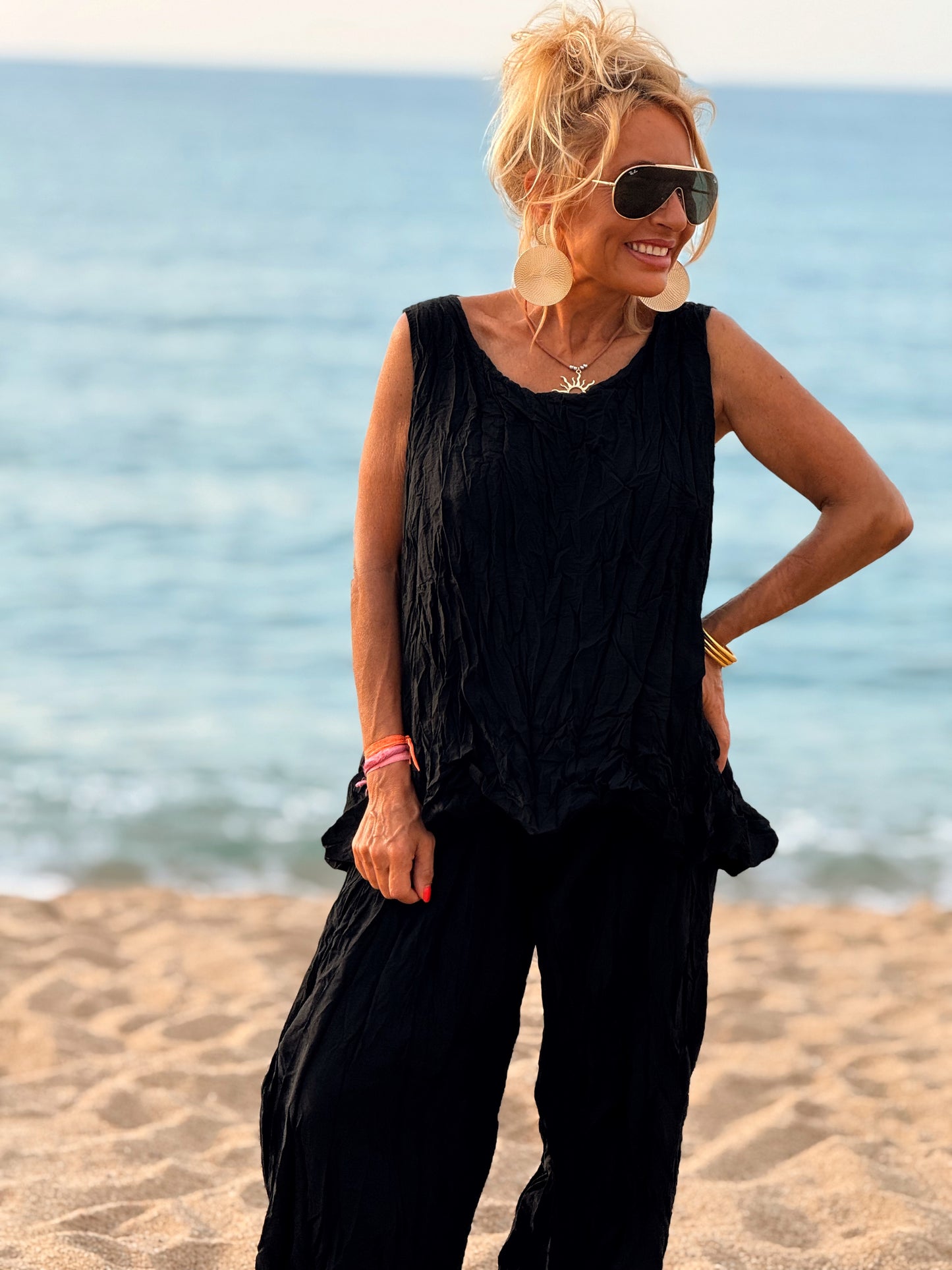 CONJUNTO ARRUGADO MULTICOLOR