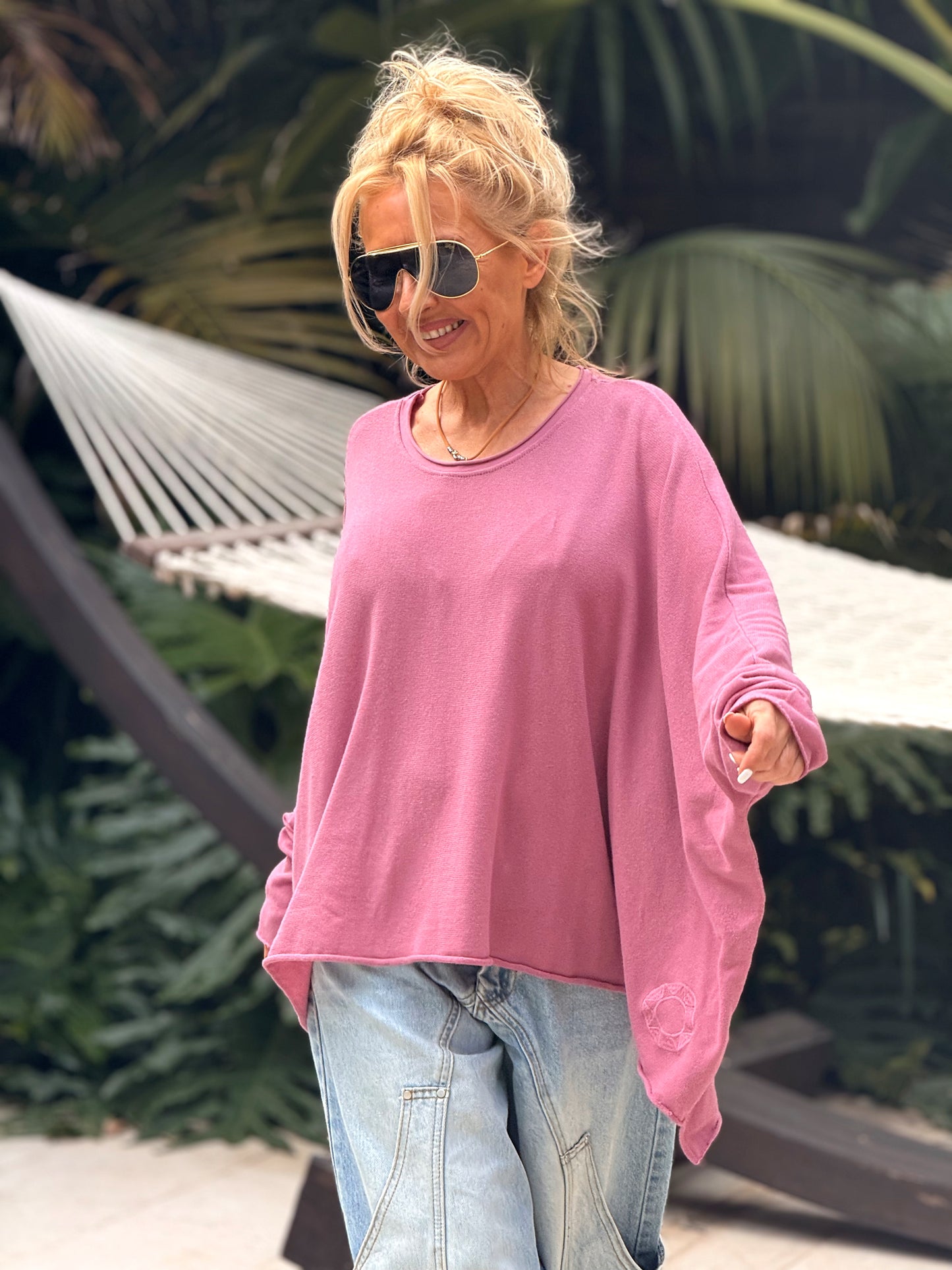 CAMISETA DESGASTADA SUPER OVERSIZE DANI MULTICOLOR