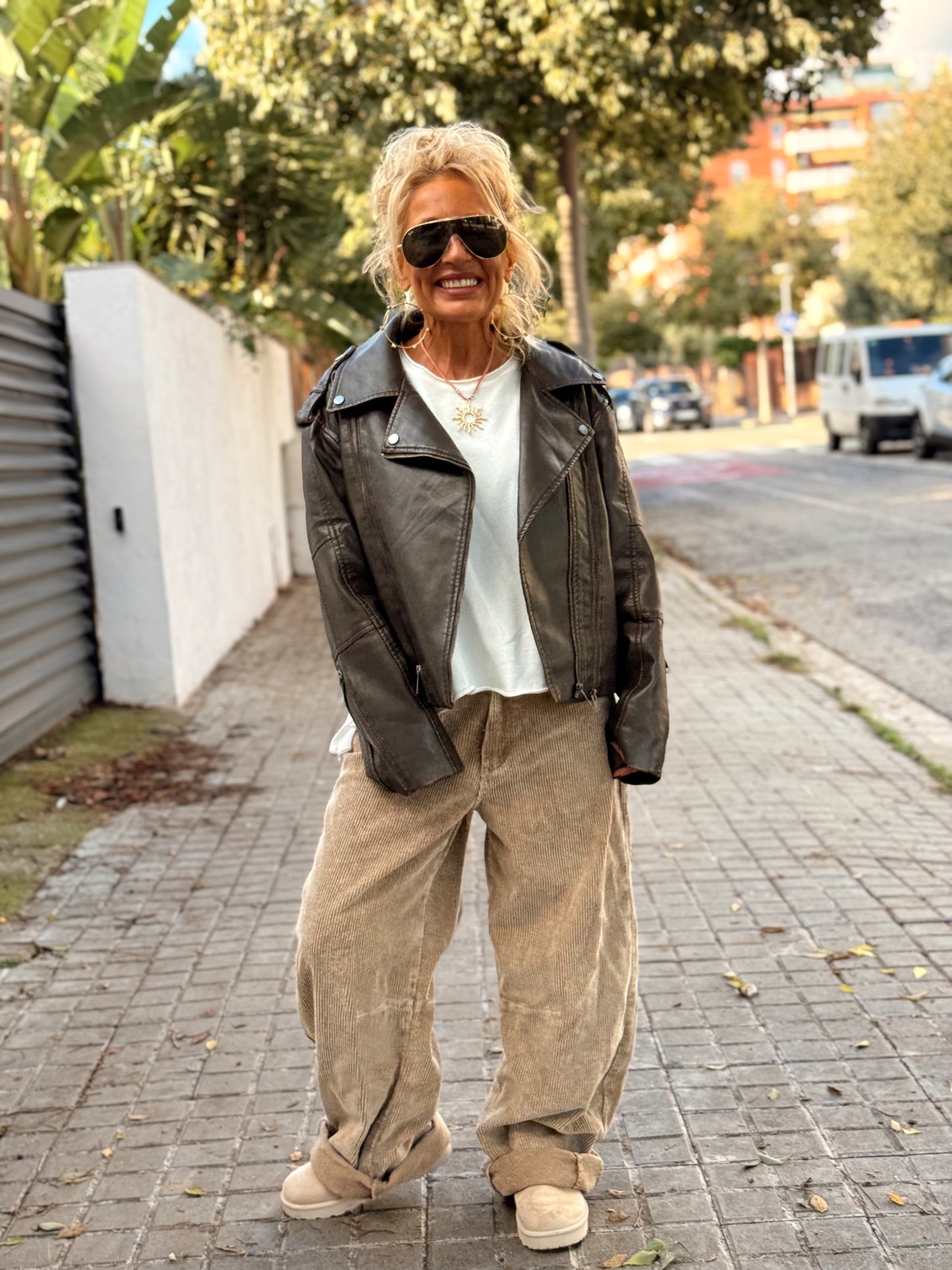 CAZADORA POLIPIEL EVA MARRÓN