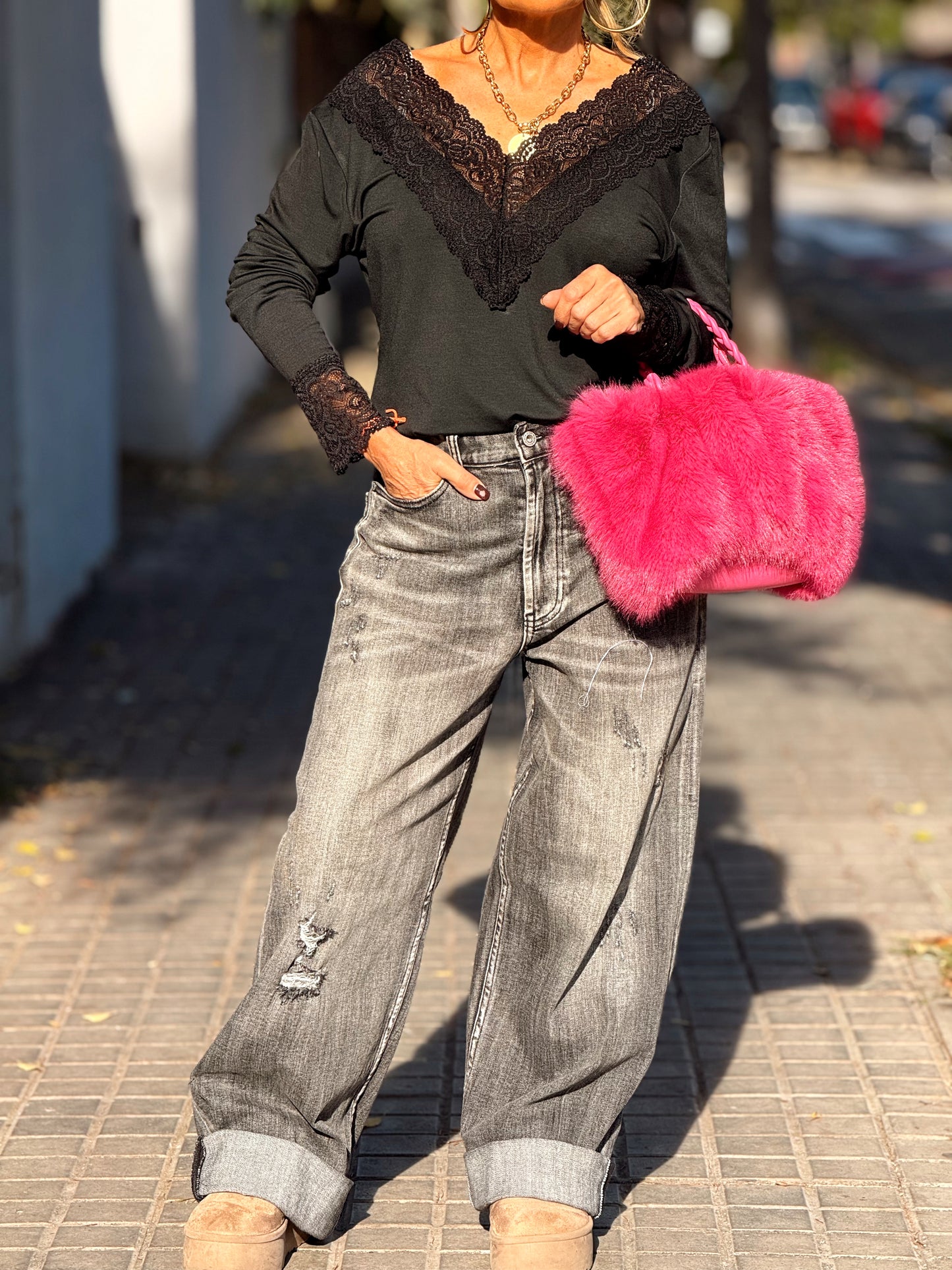 CAMISETA LENCERO SUPER OVERSIZE ANDREA MULTICOLOR