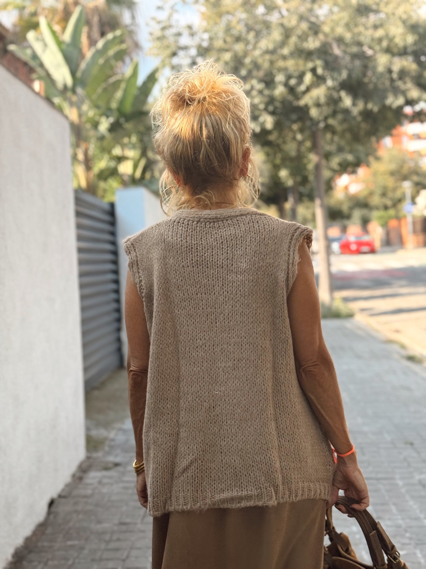 CHALECO DE PUNTO BENEDICTA MULTICOLOR