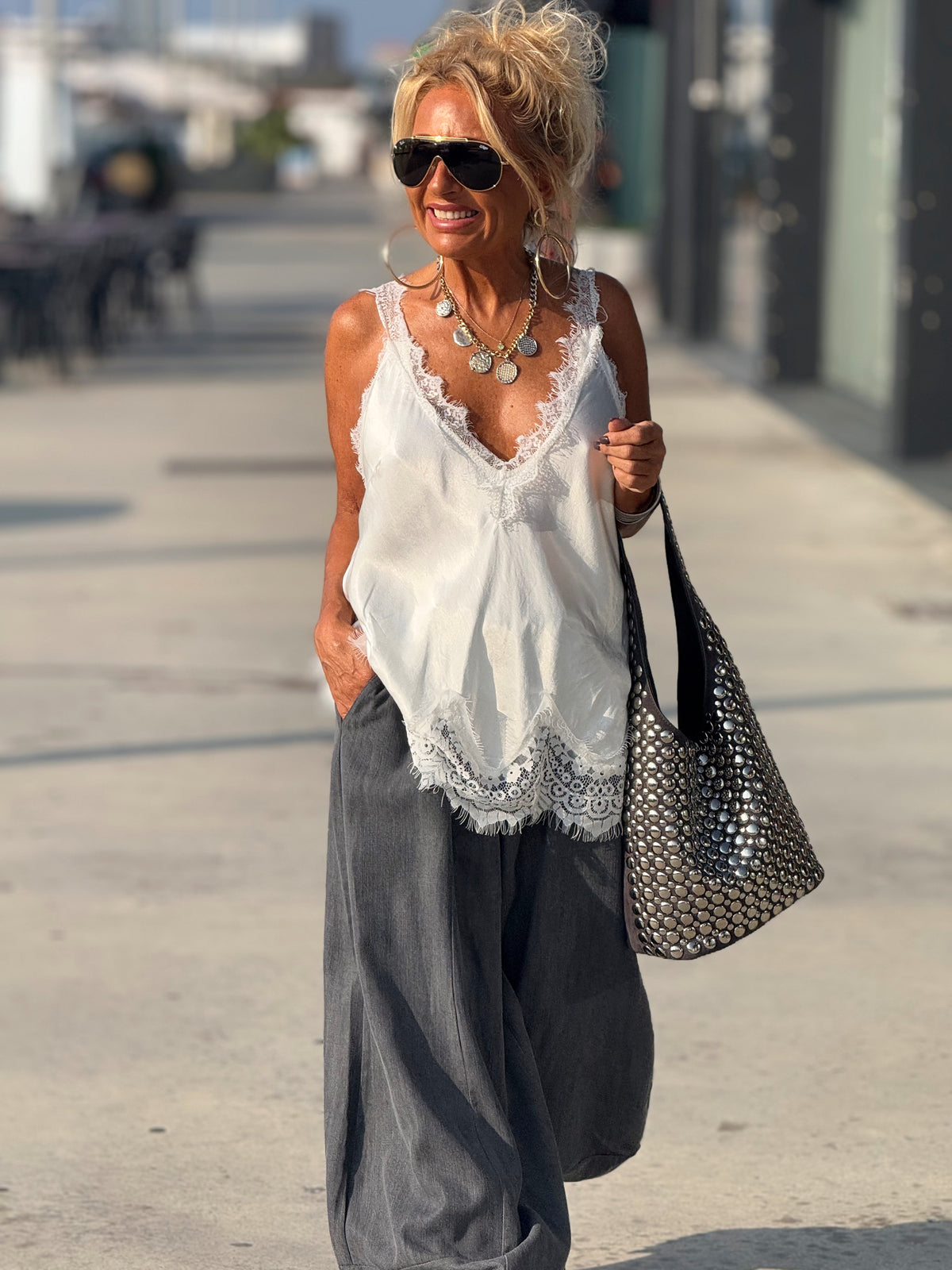PANTALON OVERSIZE EDU GRIS