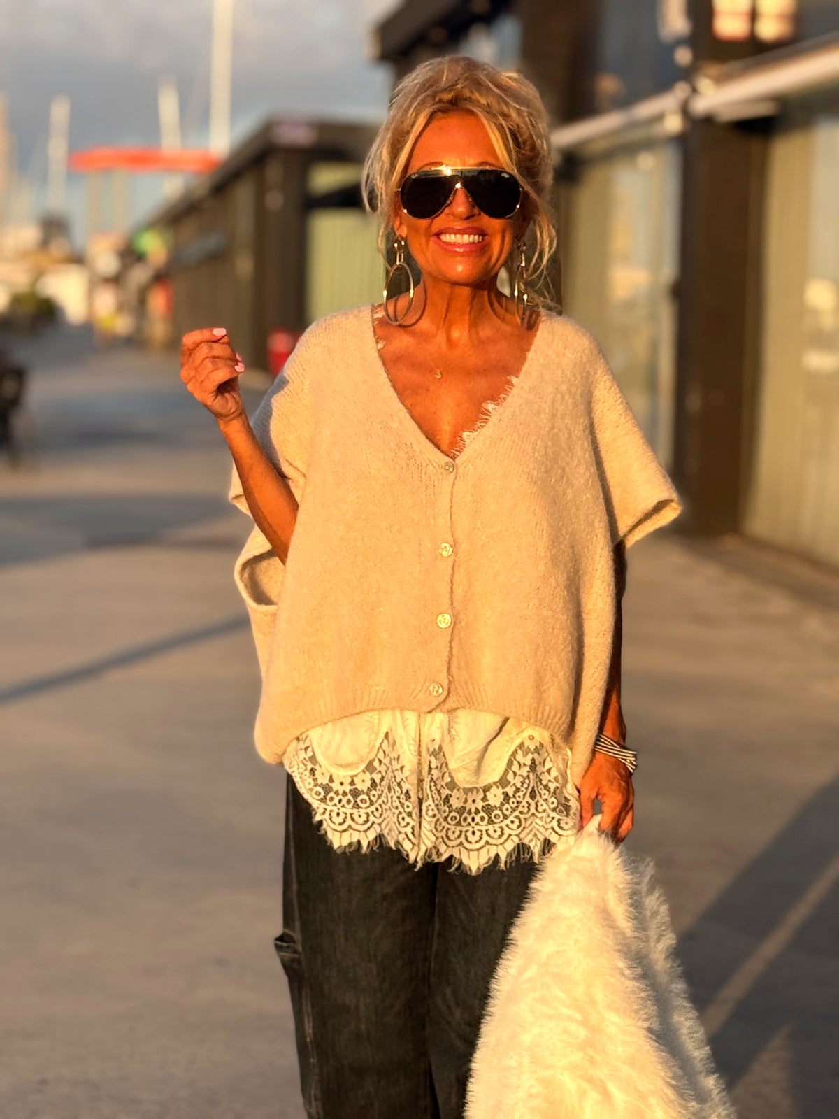 CHALECO OVERSIZE MARIANA MULTICOLOR