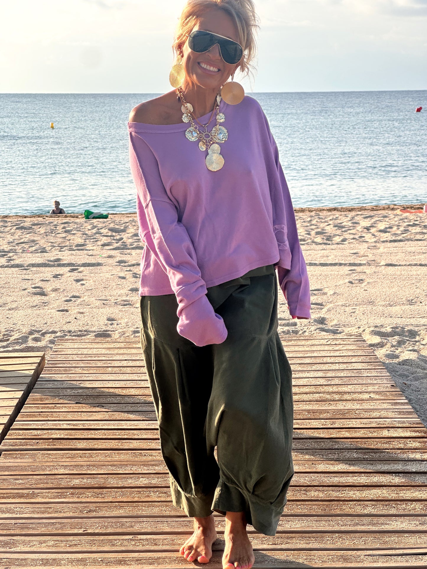 PANTALONES PANA CROPPED BAGGY OVERSIZE MULTICOLOR