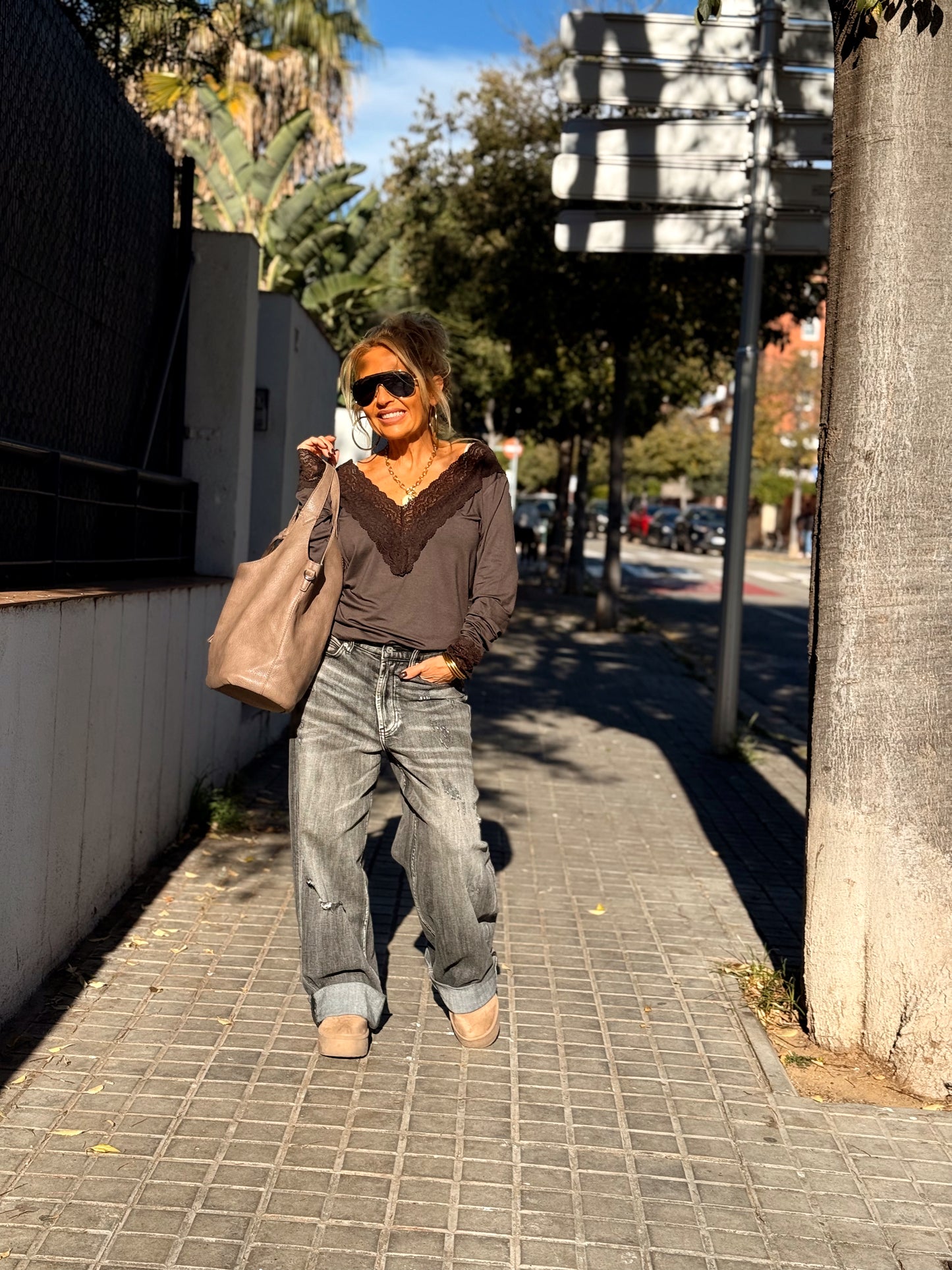 CAMISETA LENCERO SUPER OVERSIZE ANDREA MULTICOLOR