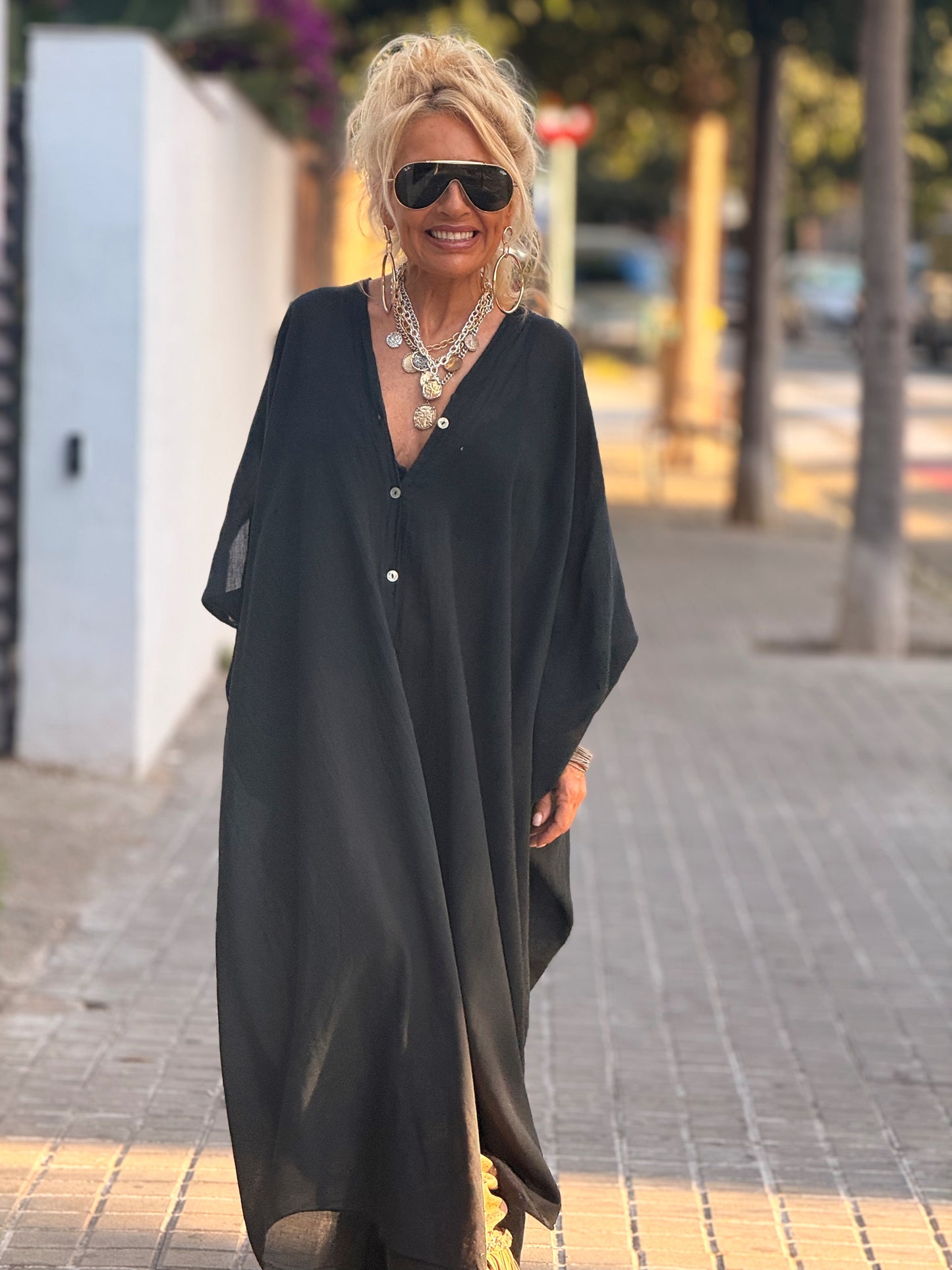 VESTIDO- TÚNICA SUPER OVERSIZE SANDRINE MULTICOLOR