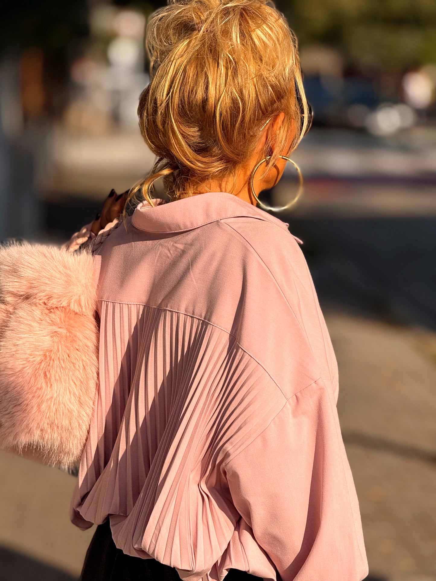 CAMISA OVERSIZE PLIEGUE ENEA MULTICOLOR