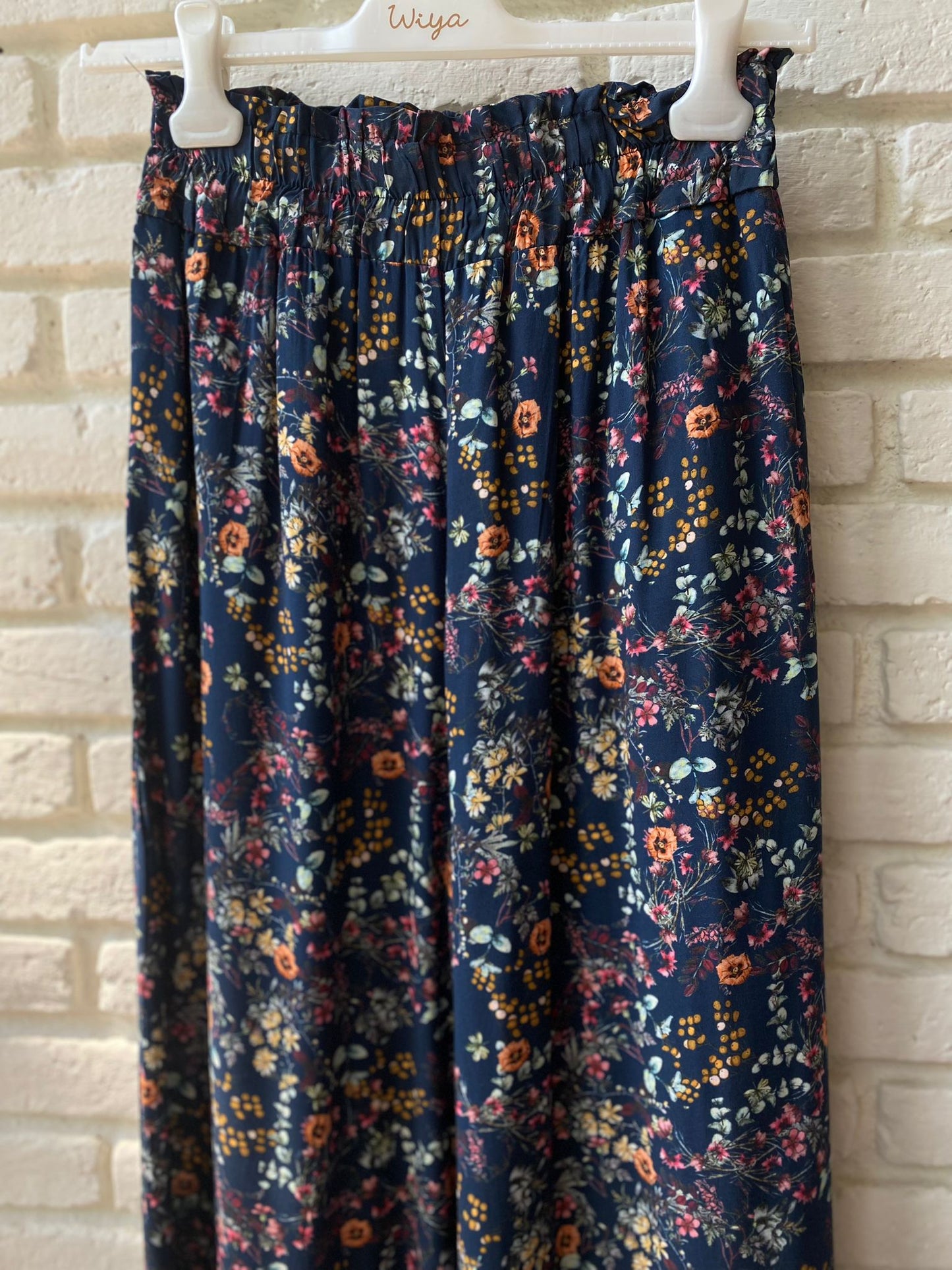 PANTALON FLORES AZUL