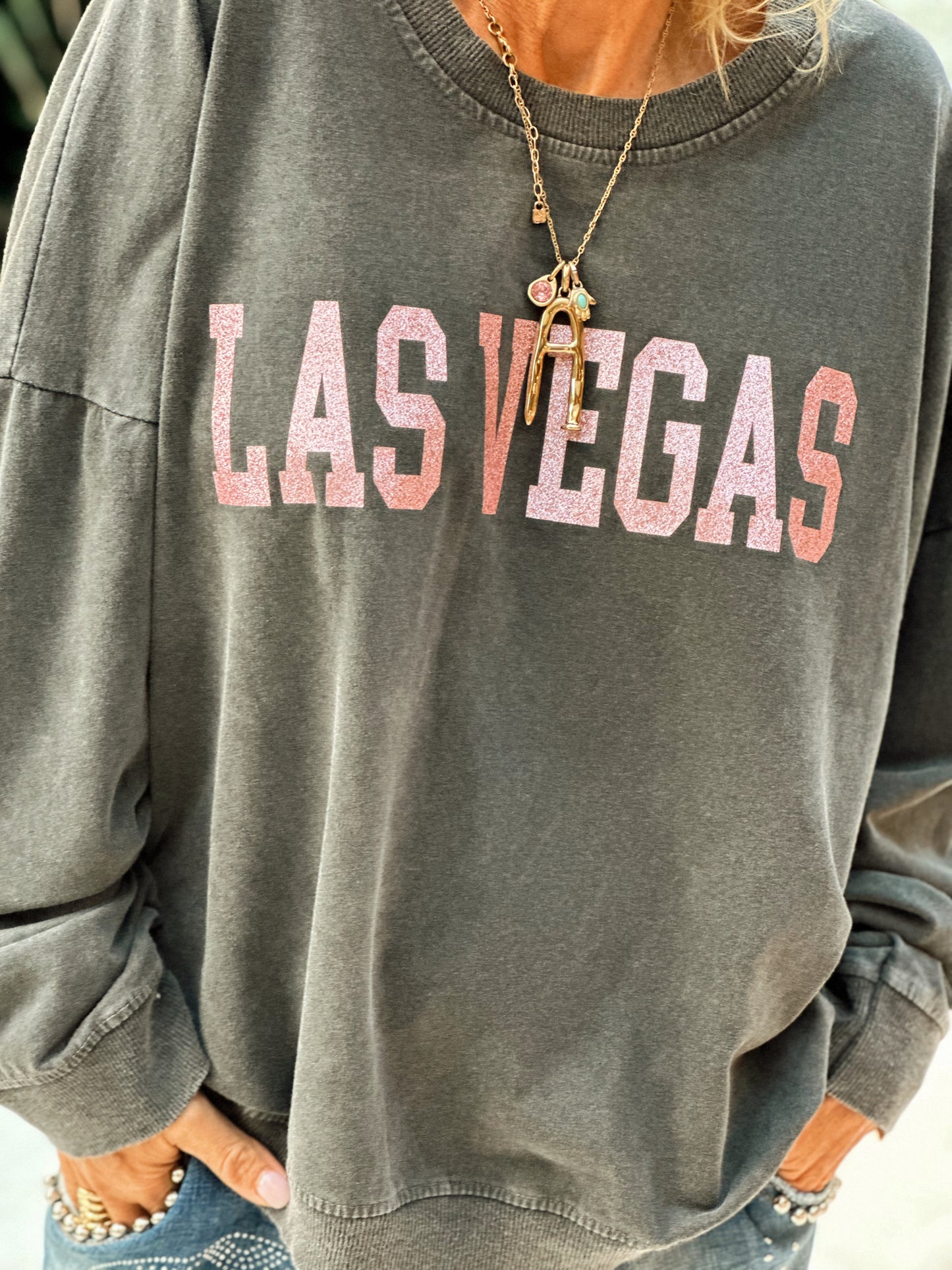 SUDADERA LAS VEGAS GRIS