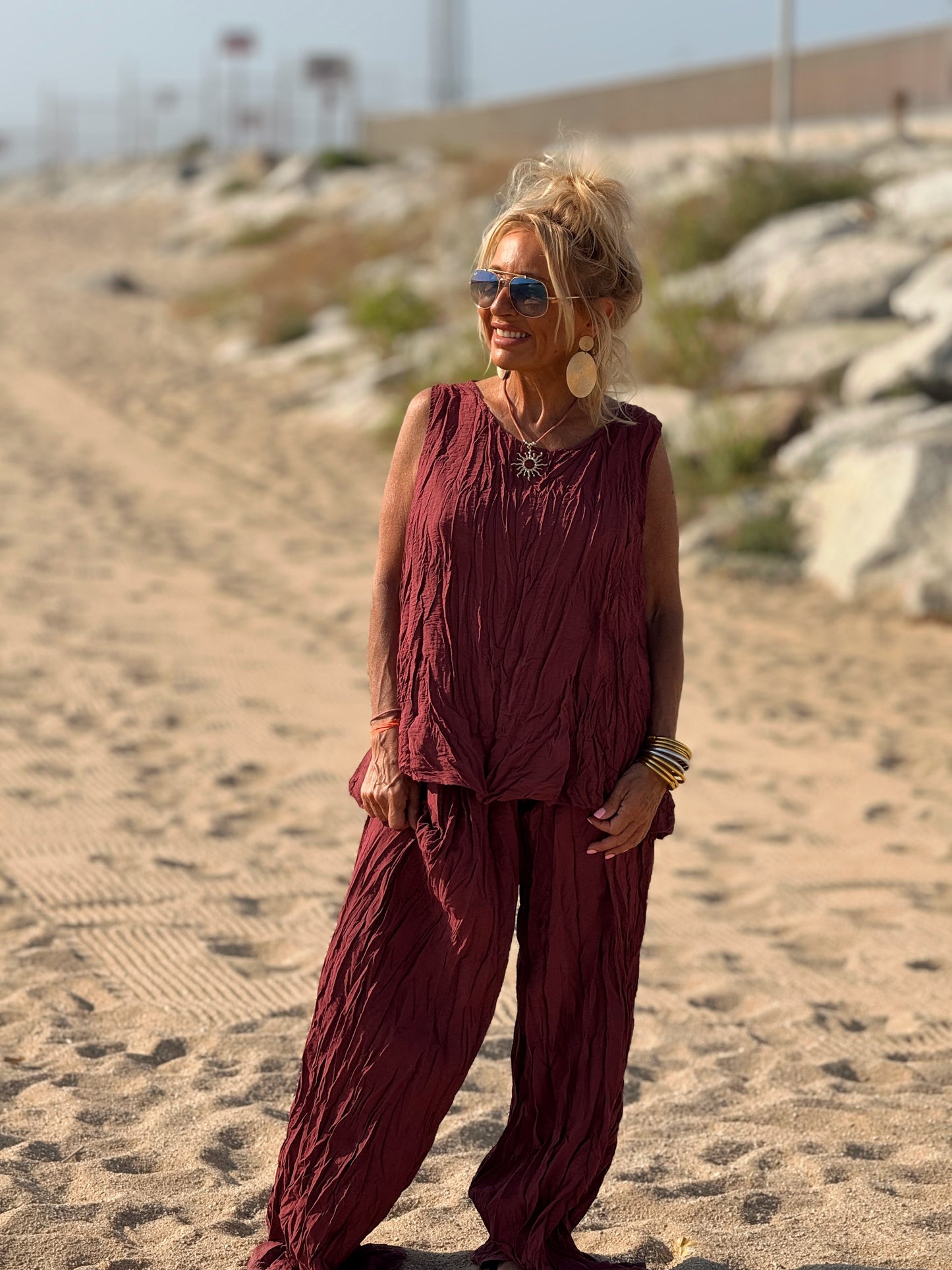 CONJUNTO ARRUGADO MULTICOLOR