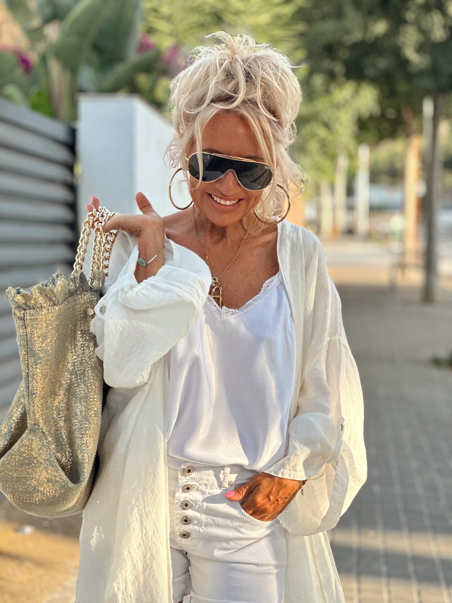 CHAQUETA LINO BETTY MULTICOLOR