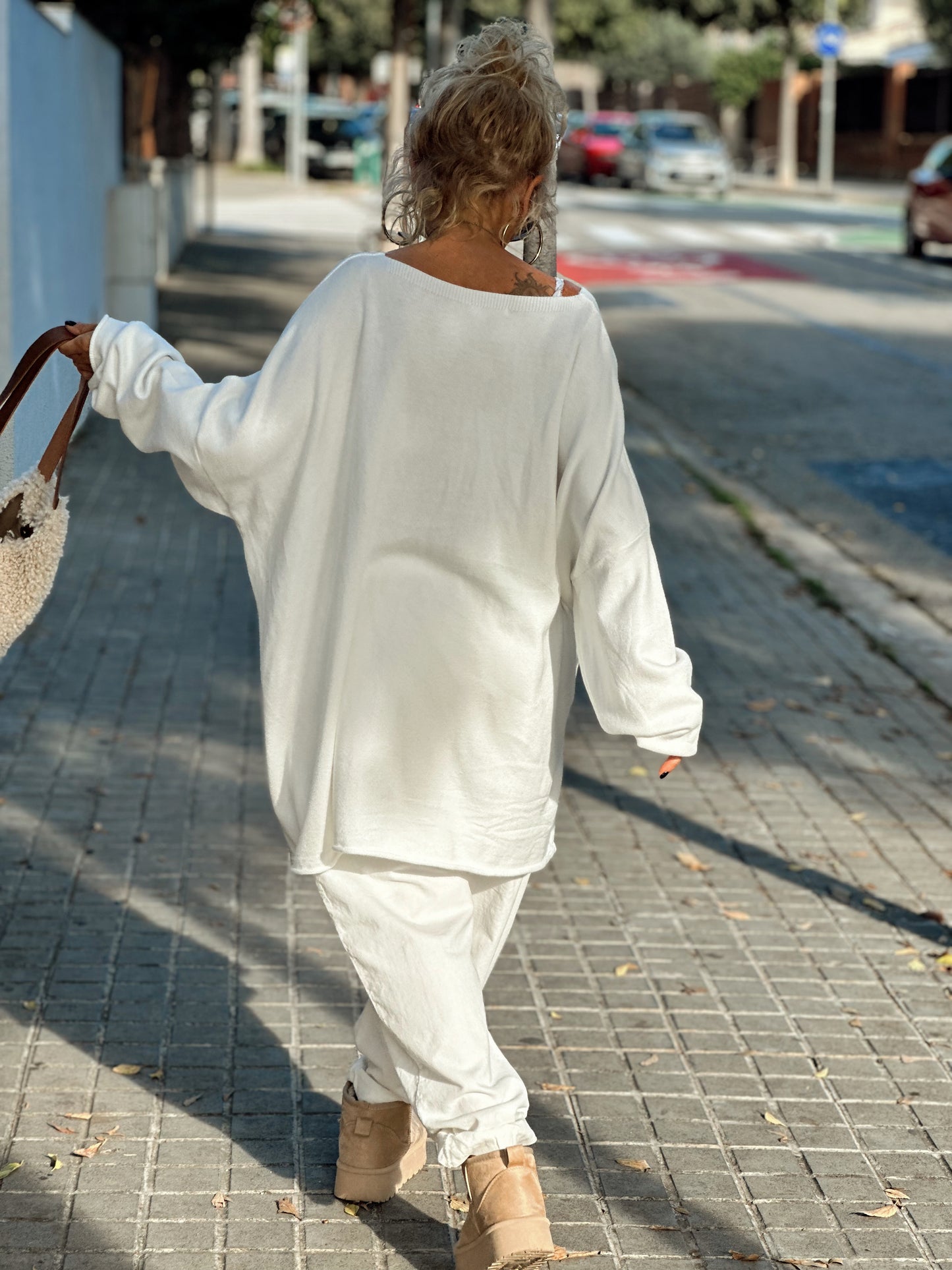 JERSEY DE PUNTO OVERSIZE ANIMAL PRINT CRUDO