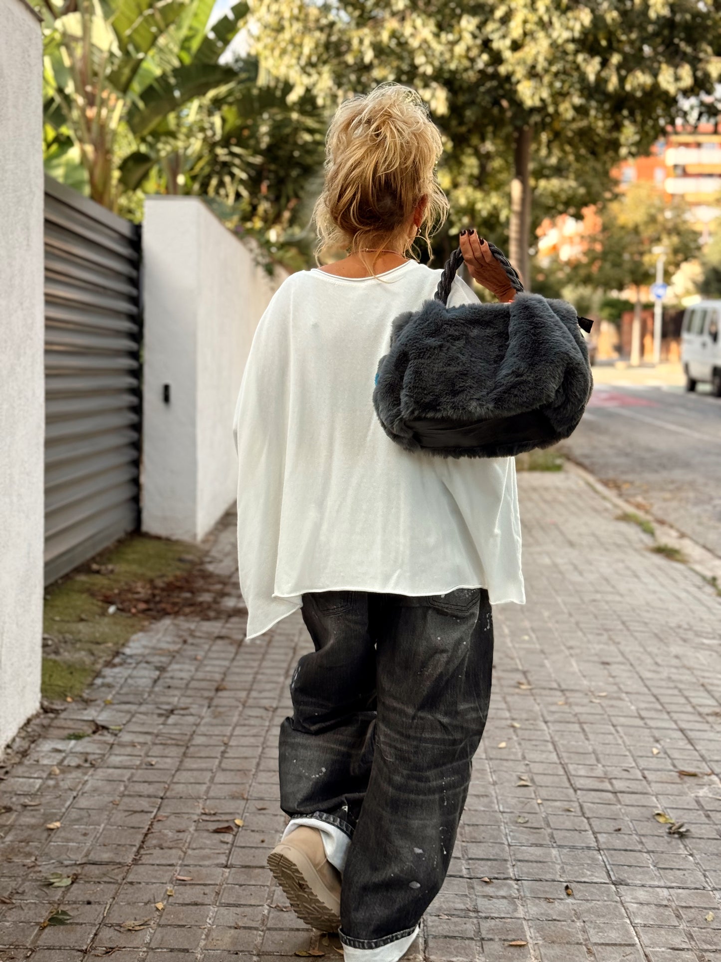 BOLSO PELO SINTÉTICO LONDRES ROSA