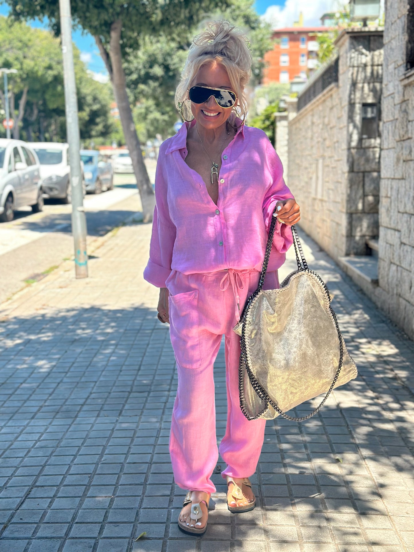 PANTALON LUIDJI ROSA