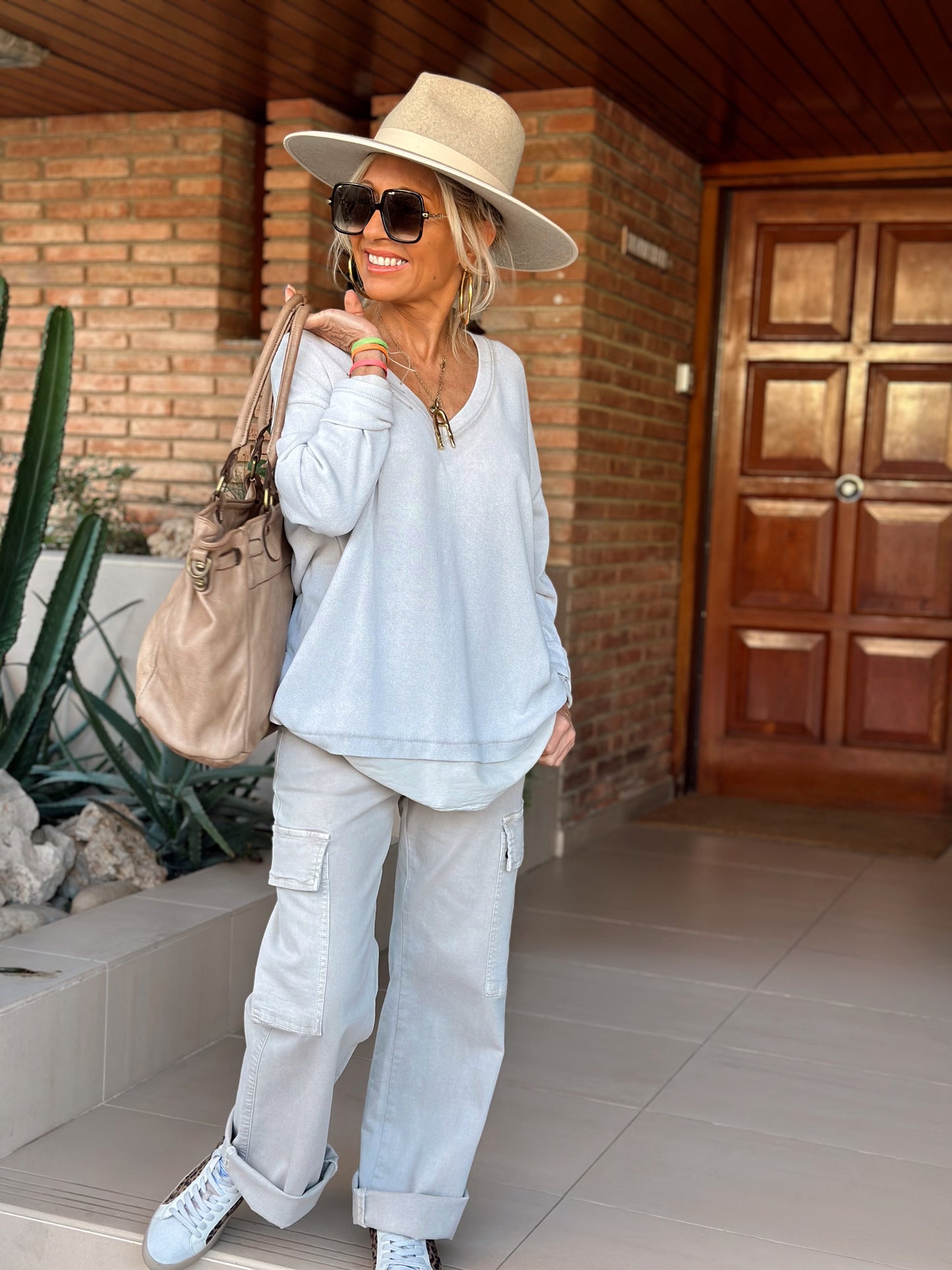 JEANS PEDRO CON BOLSILLOS BEIGE