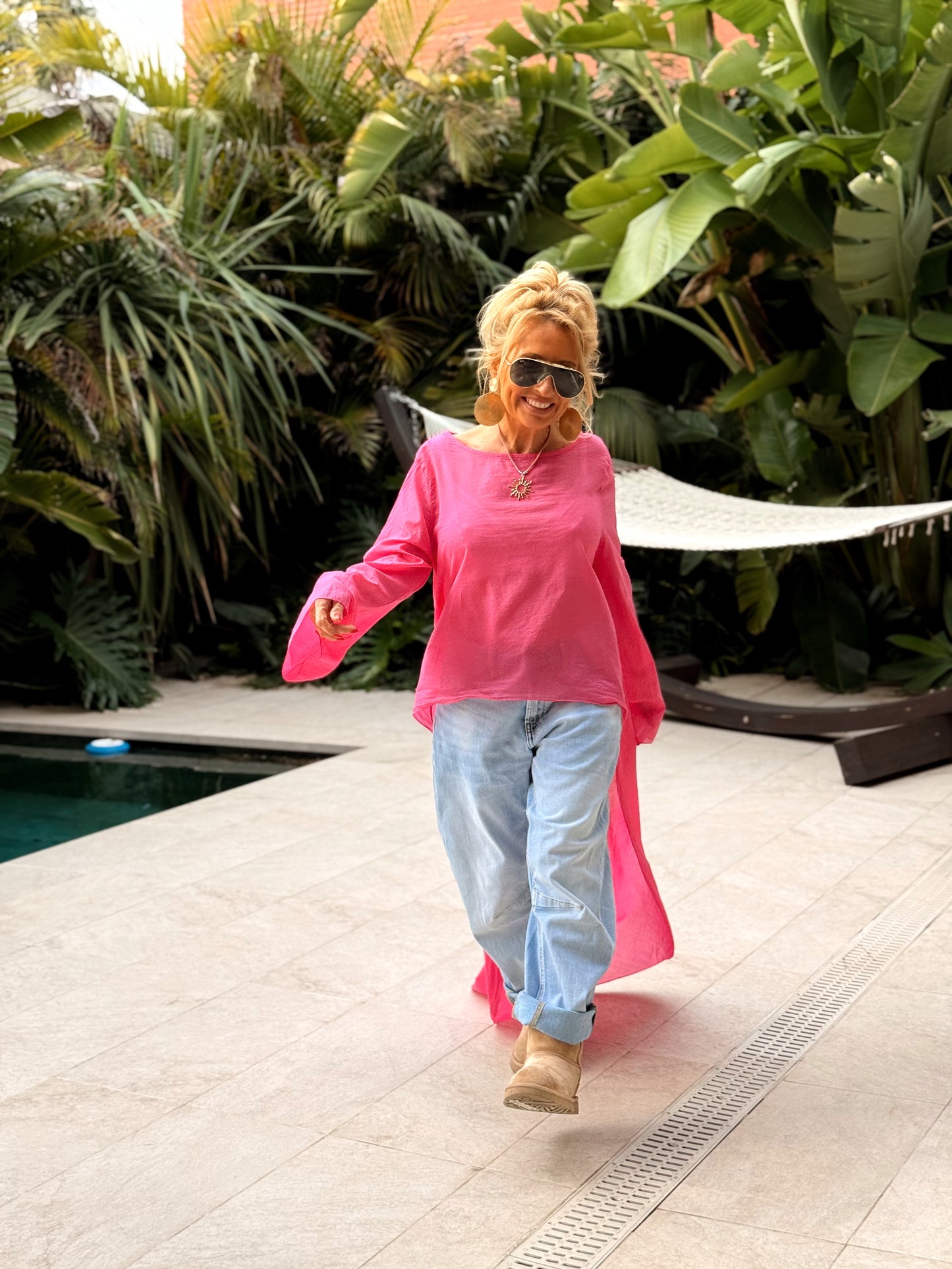 BLUSA ASIMÉTRICA ROSARIO MULTICOLOR