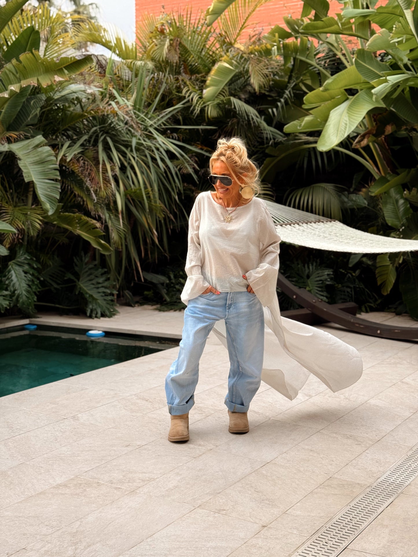 BLUSA ASIMÉTRICA ROSARIO MULTICOLOR