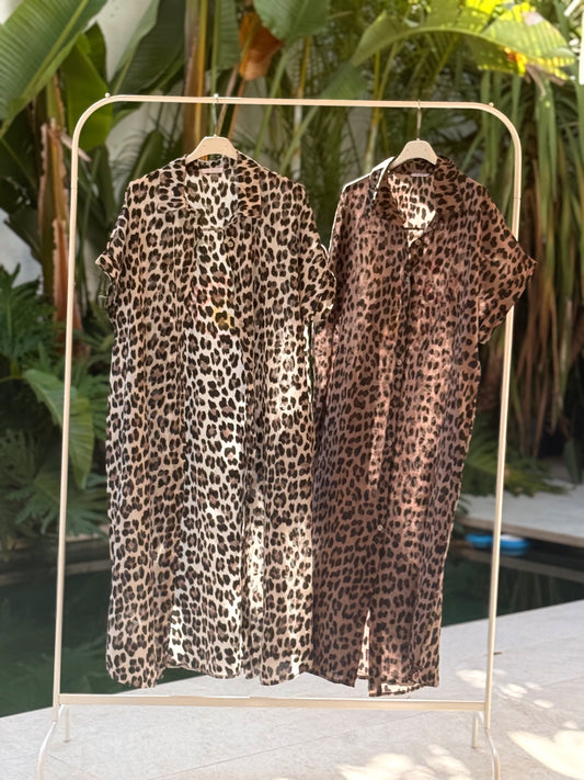 VESTIDO OVERSIZE ANIMAL PRINT