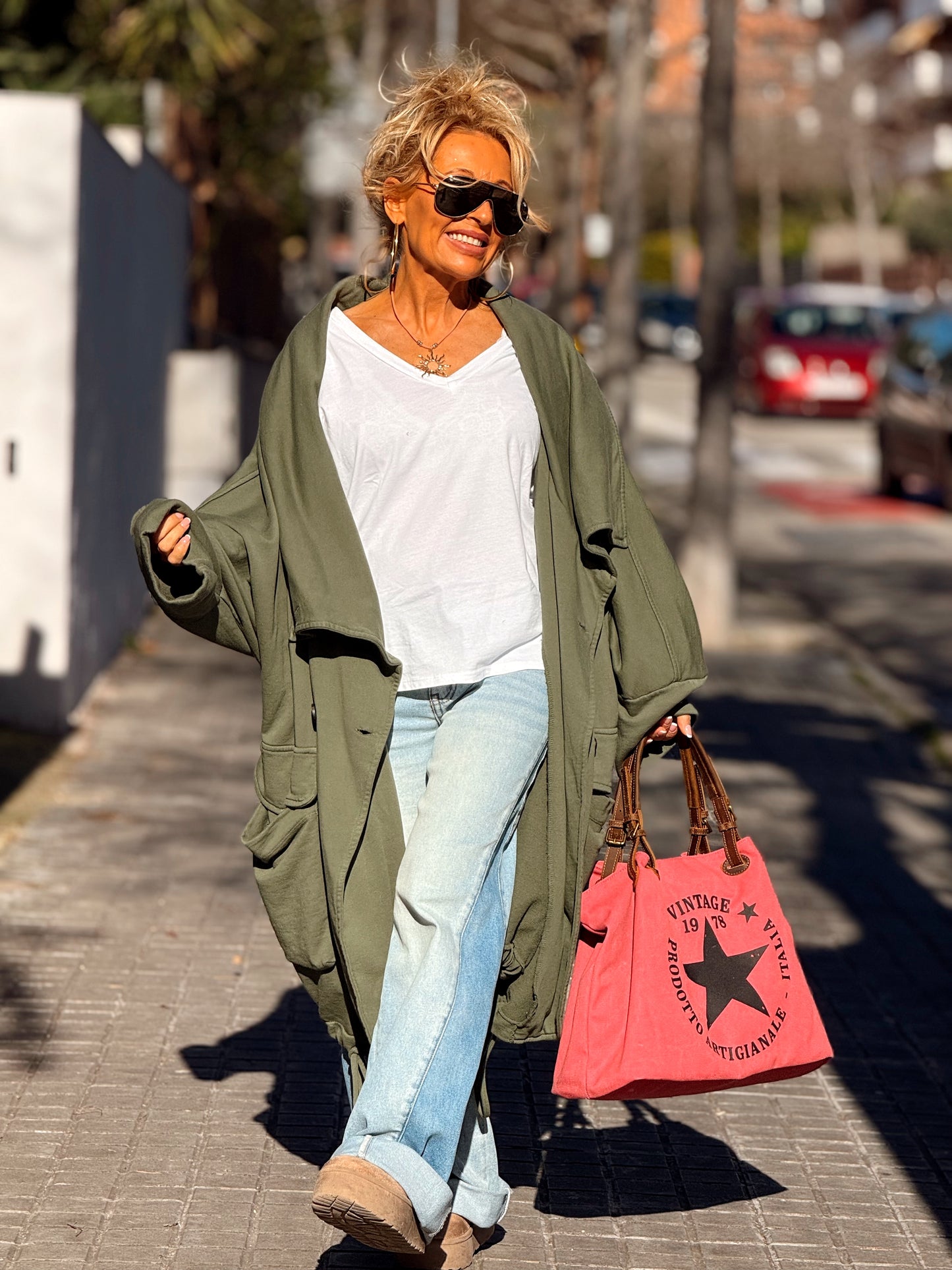 TRENCH SUPER OVERSIZE LOURDES MULTICOLOR