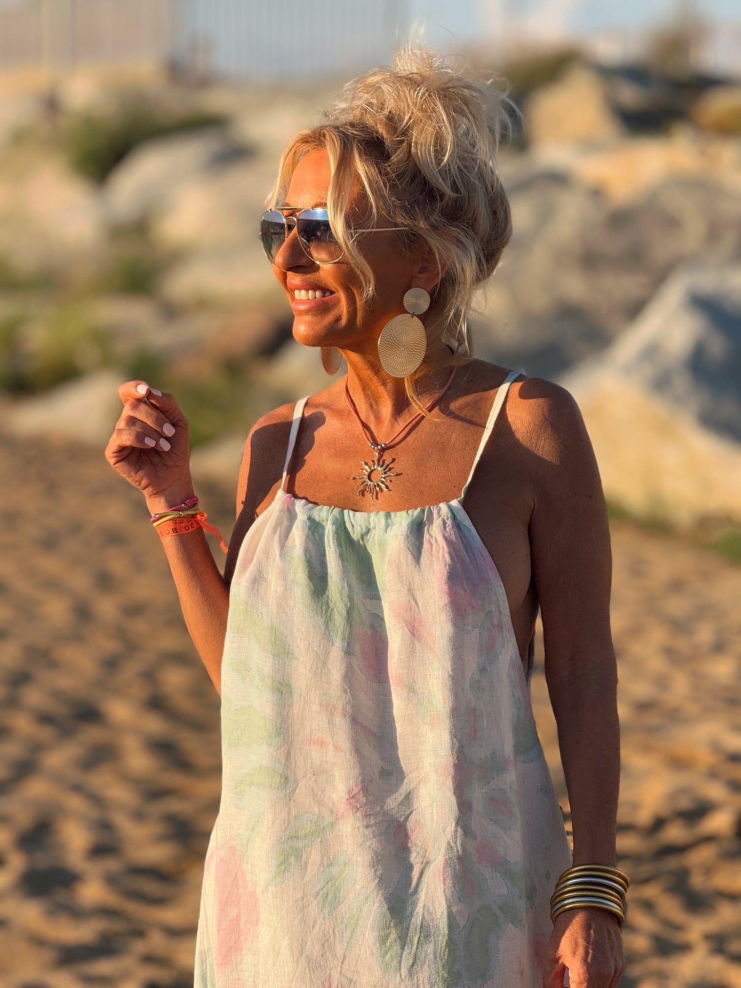 VESTIDO TYE&DYE MENTA-ROSA