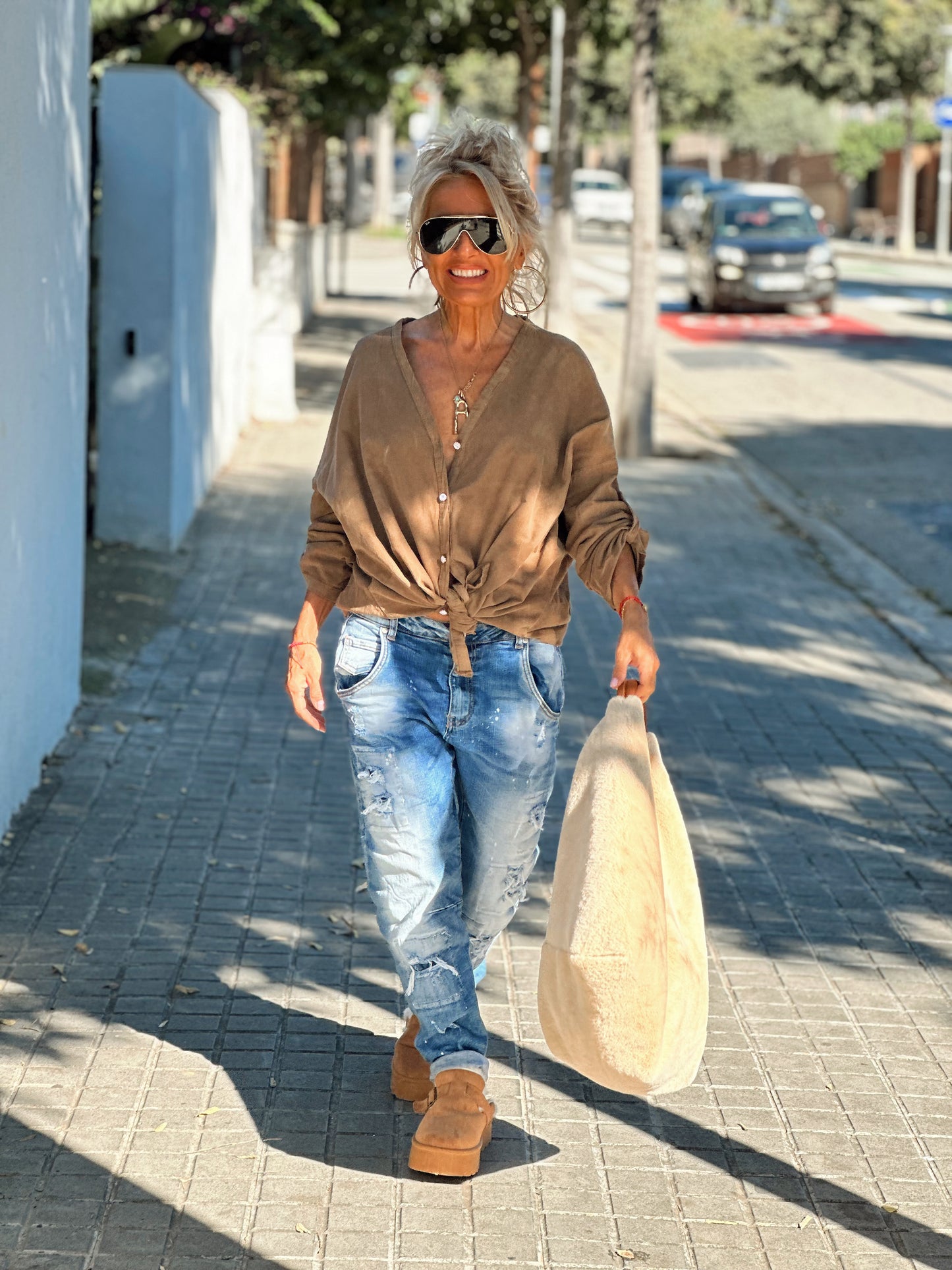 BLUSA PANA LUDIVINE CAMEL