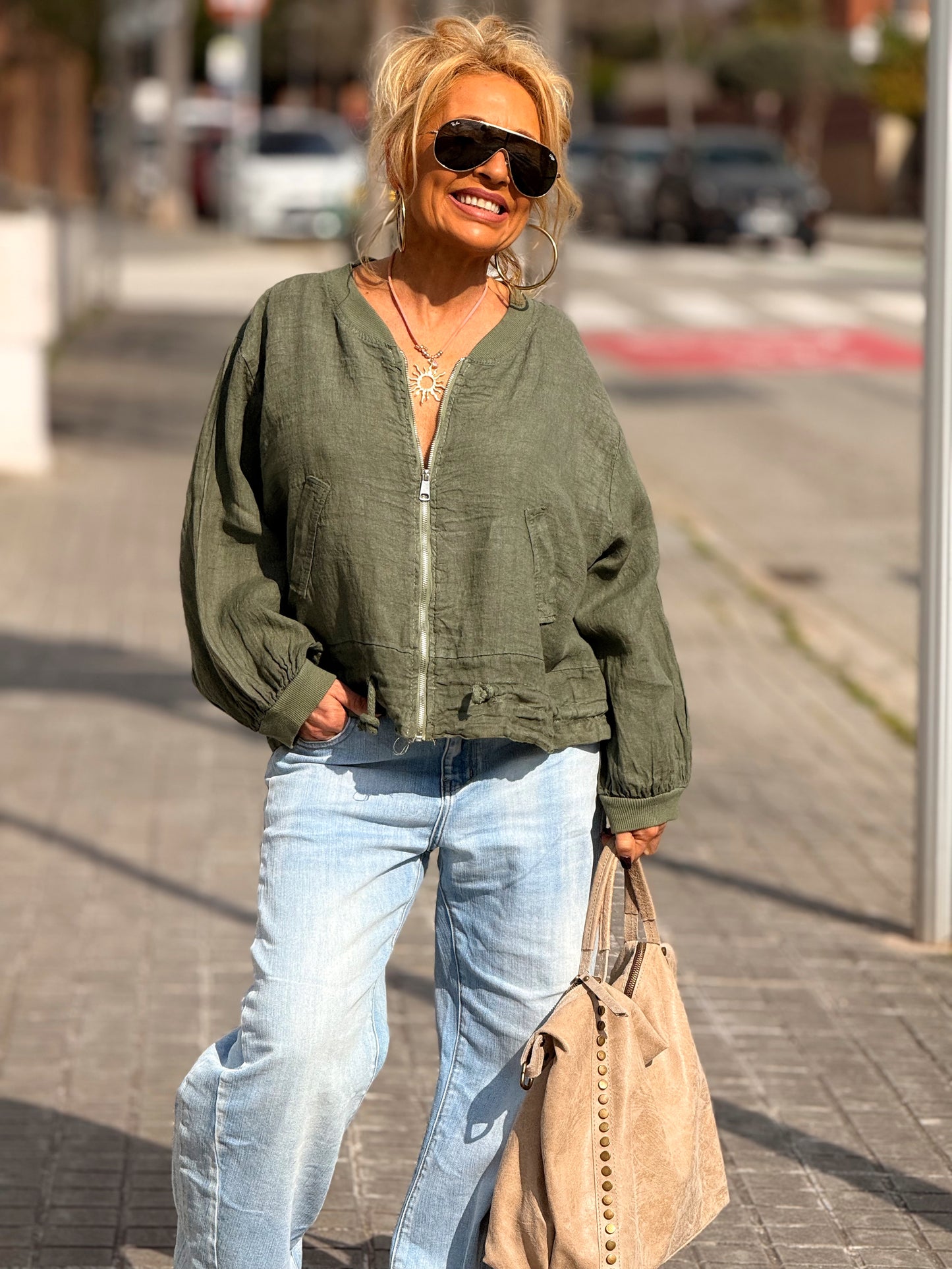 BOMBER LINO CAMILLE MULTICOLOR