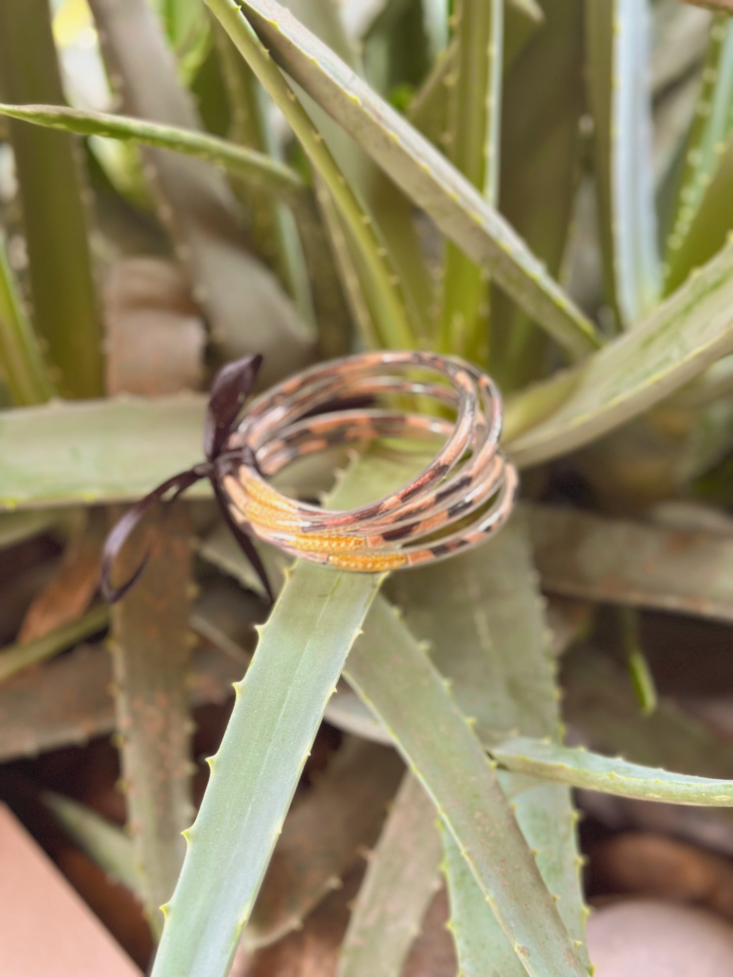 PULSERA PAN DE ORO ANIMAL PRINT