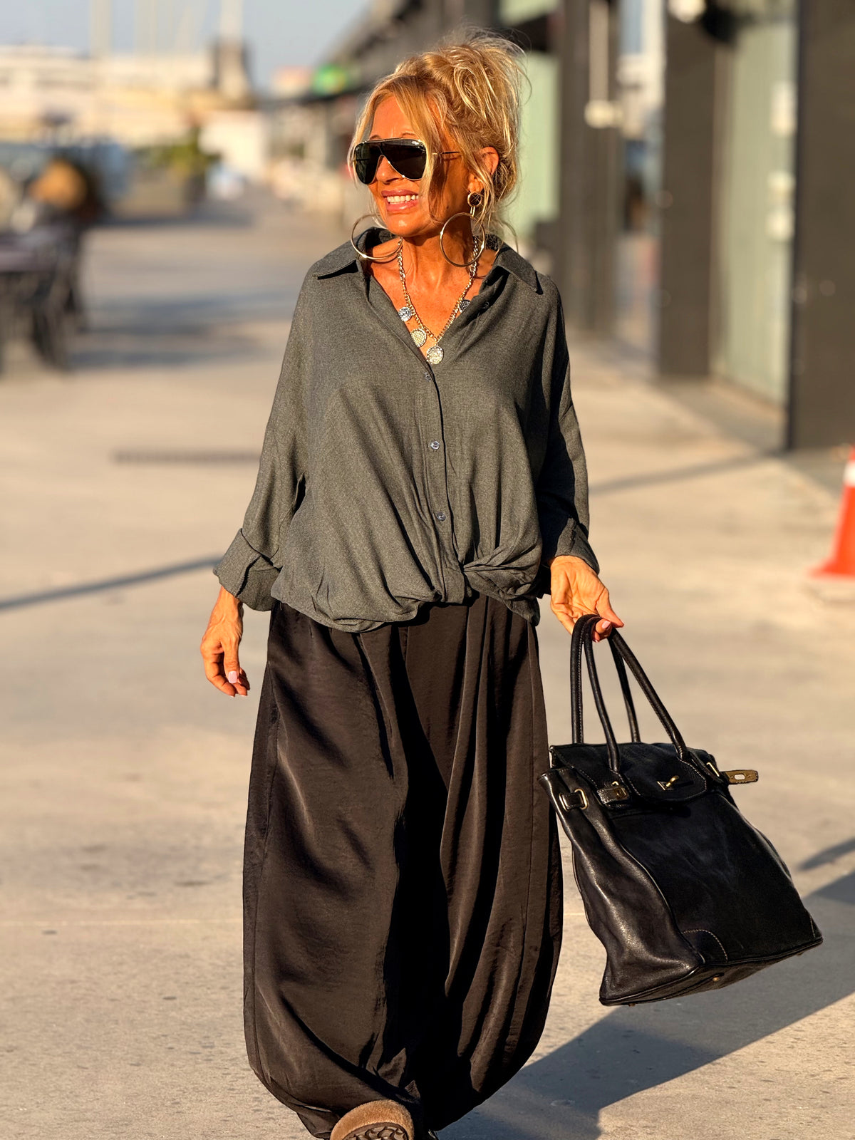 CAMISA OVERSIZE ARIANA MULTICOLOR