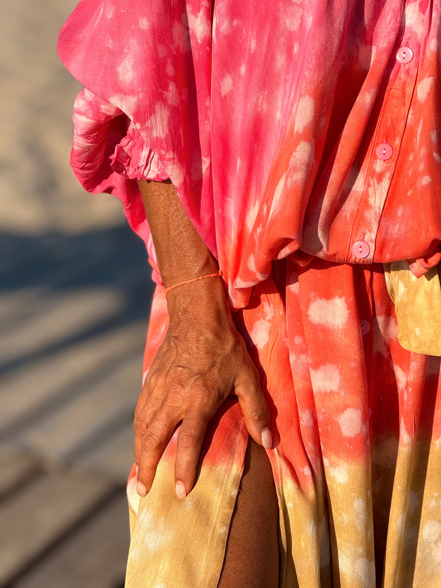 VESTIDO KAFTAN SUPER OVERSIZE MULTICOLOR