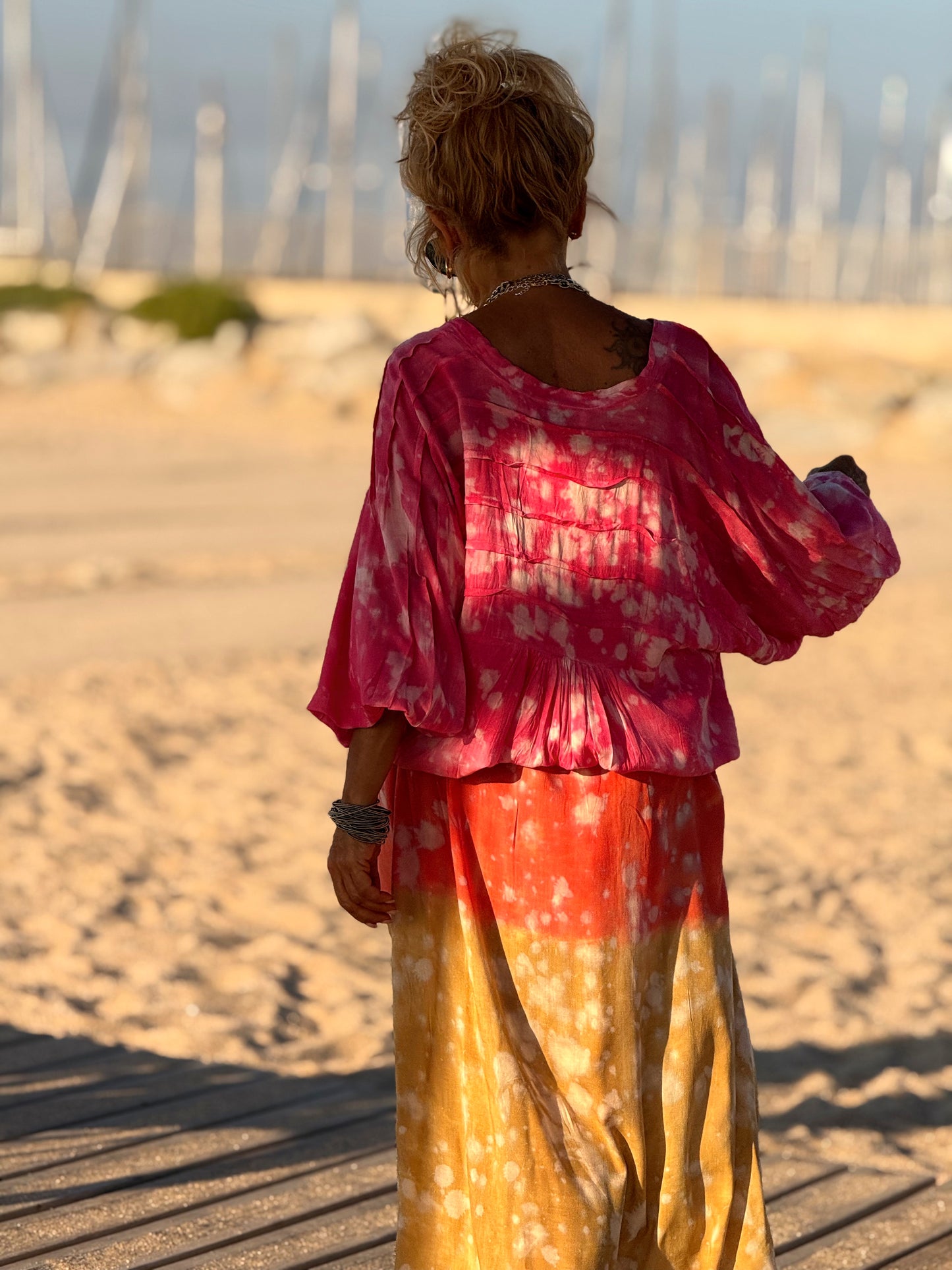 VESTIDO KAFTAN SUPER OVERSIZE MULTICOLOR