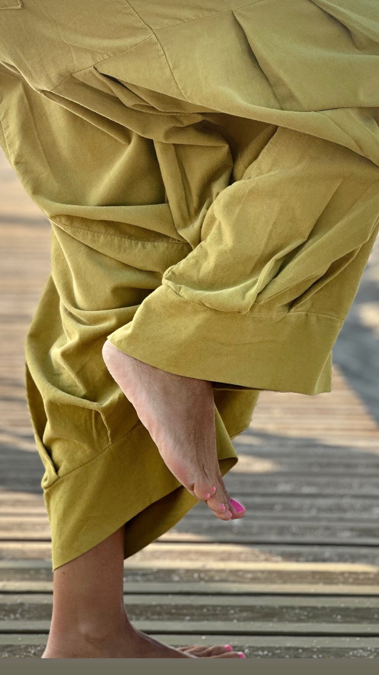 PANTALONES PANA CROPPED BAGGY OVERSIZE MULTICOLOR