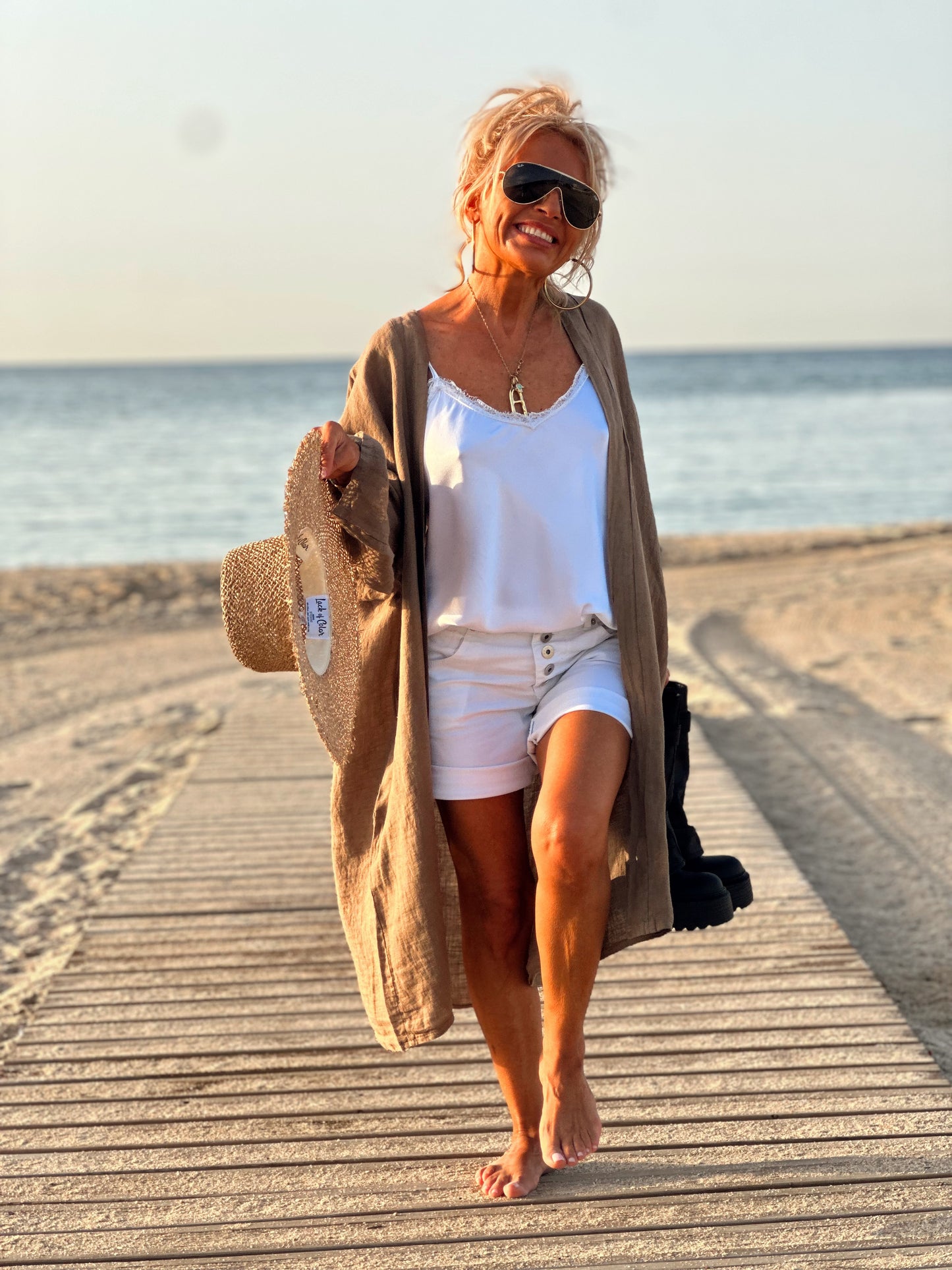 CHAQUETA LINO BETTY MULTICOLOR