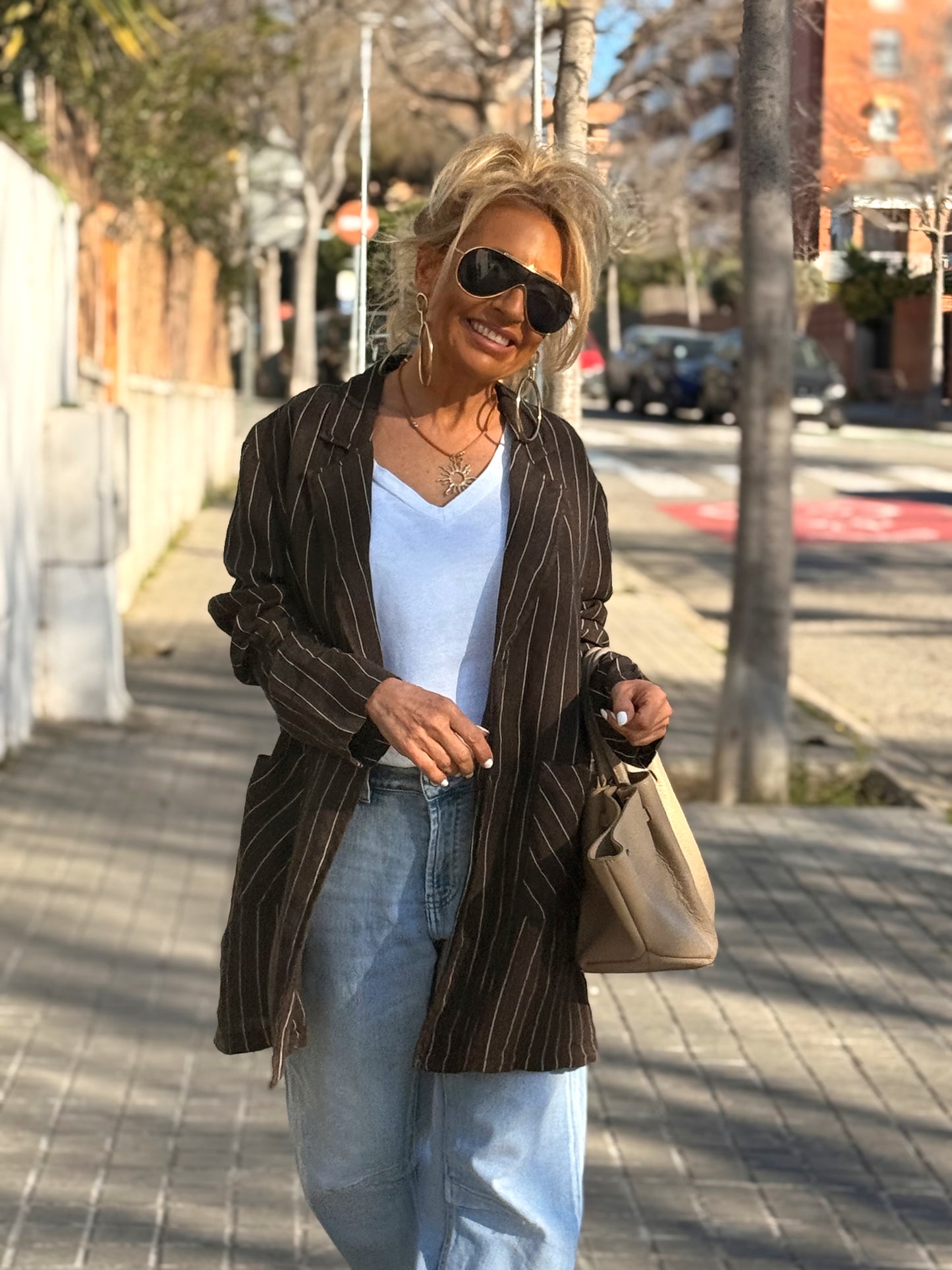 CHAQUETA RAYAS CHARLY MULTICOLOR