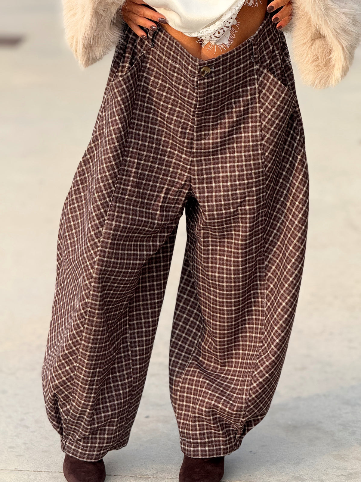 PANTALON CUADROS LEA MULTICOLOR