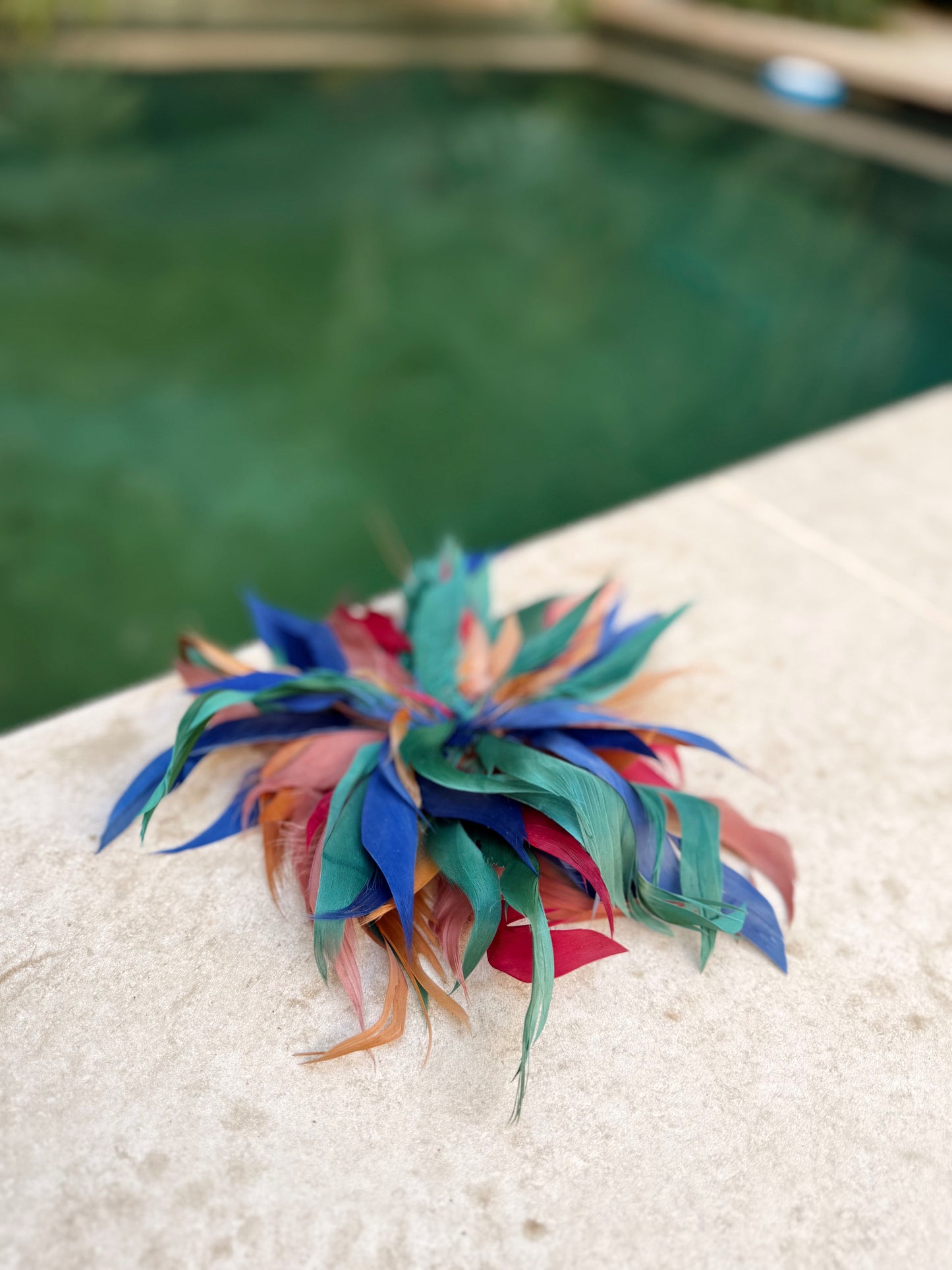FLORES PLUMA MULTICOLOR
