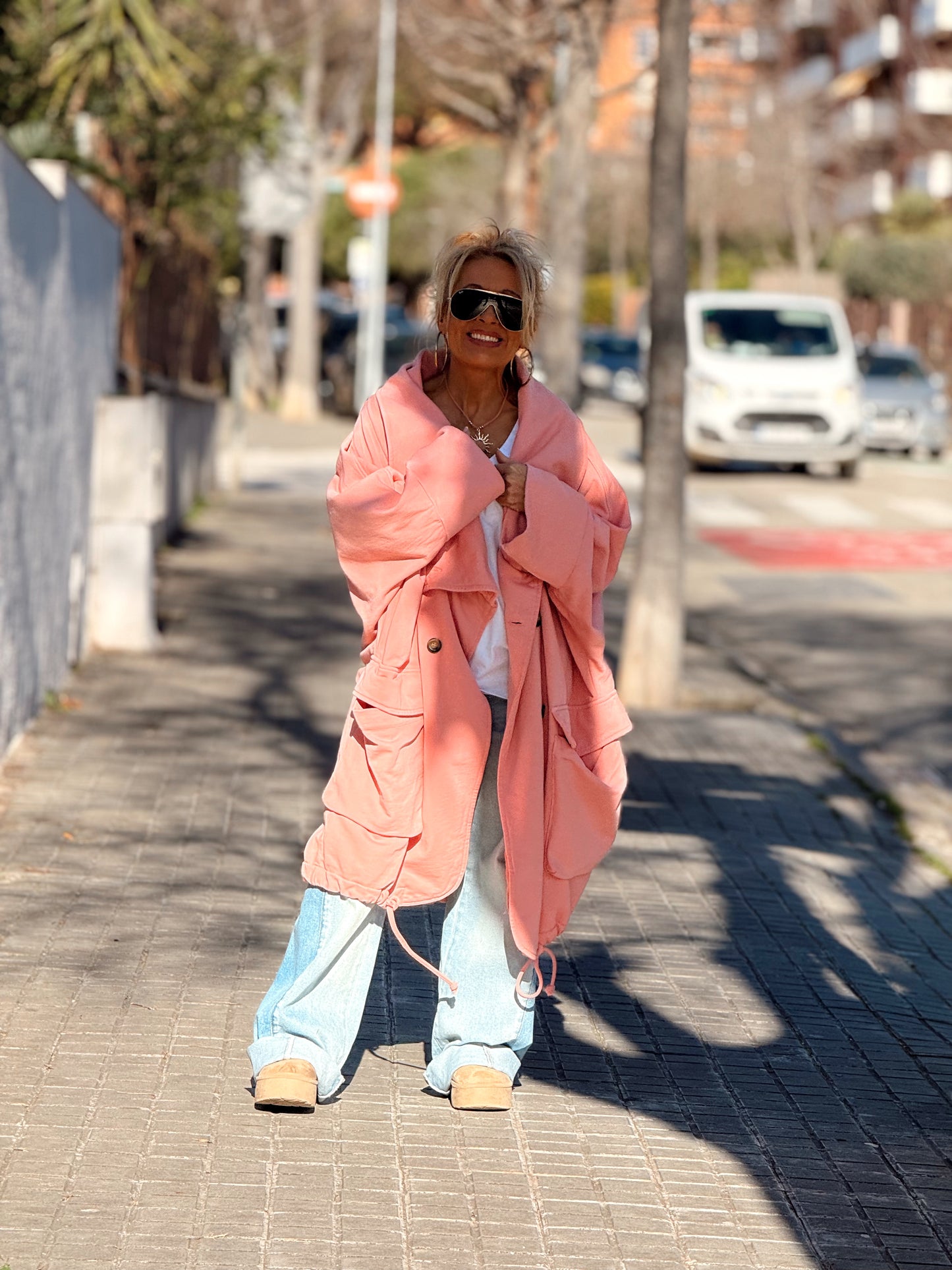 TRENCH SUPER OVERSIZE LOURDES MULTICOLOR