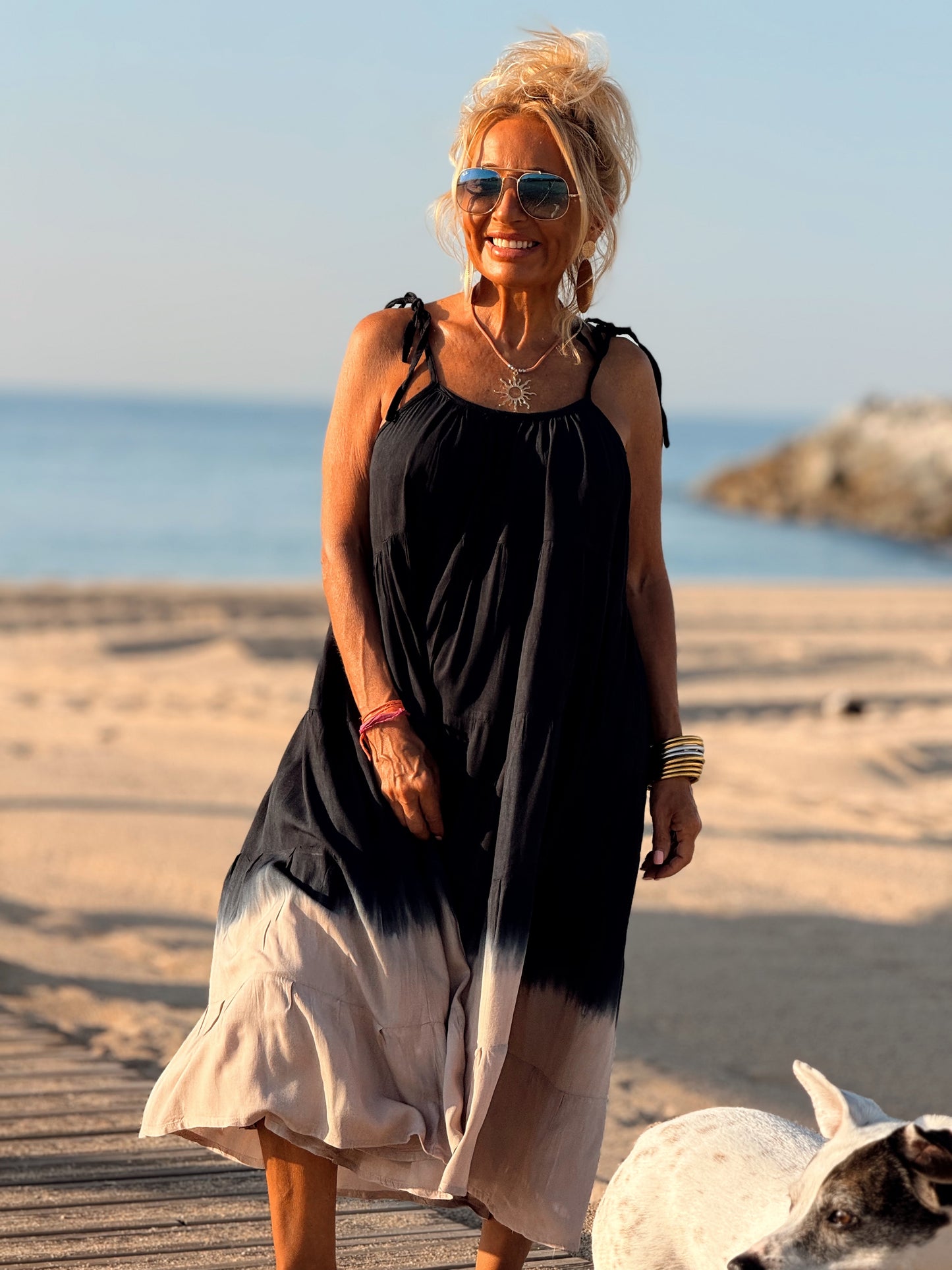 VESTIDO CORTO TIRANTES TYE&DYE MULTICOLOR