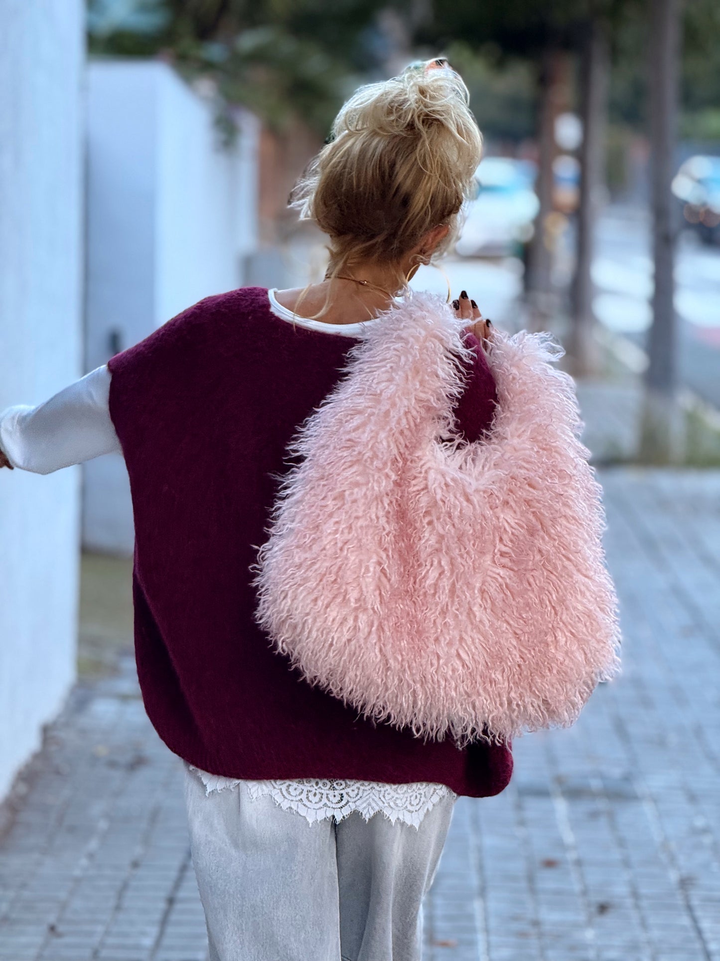 JERSEY-CHALECO DE PUNTO SUPER OVERSIZE LUANA MULTICOLOR