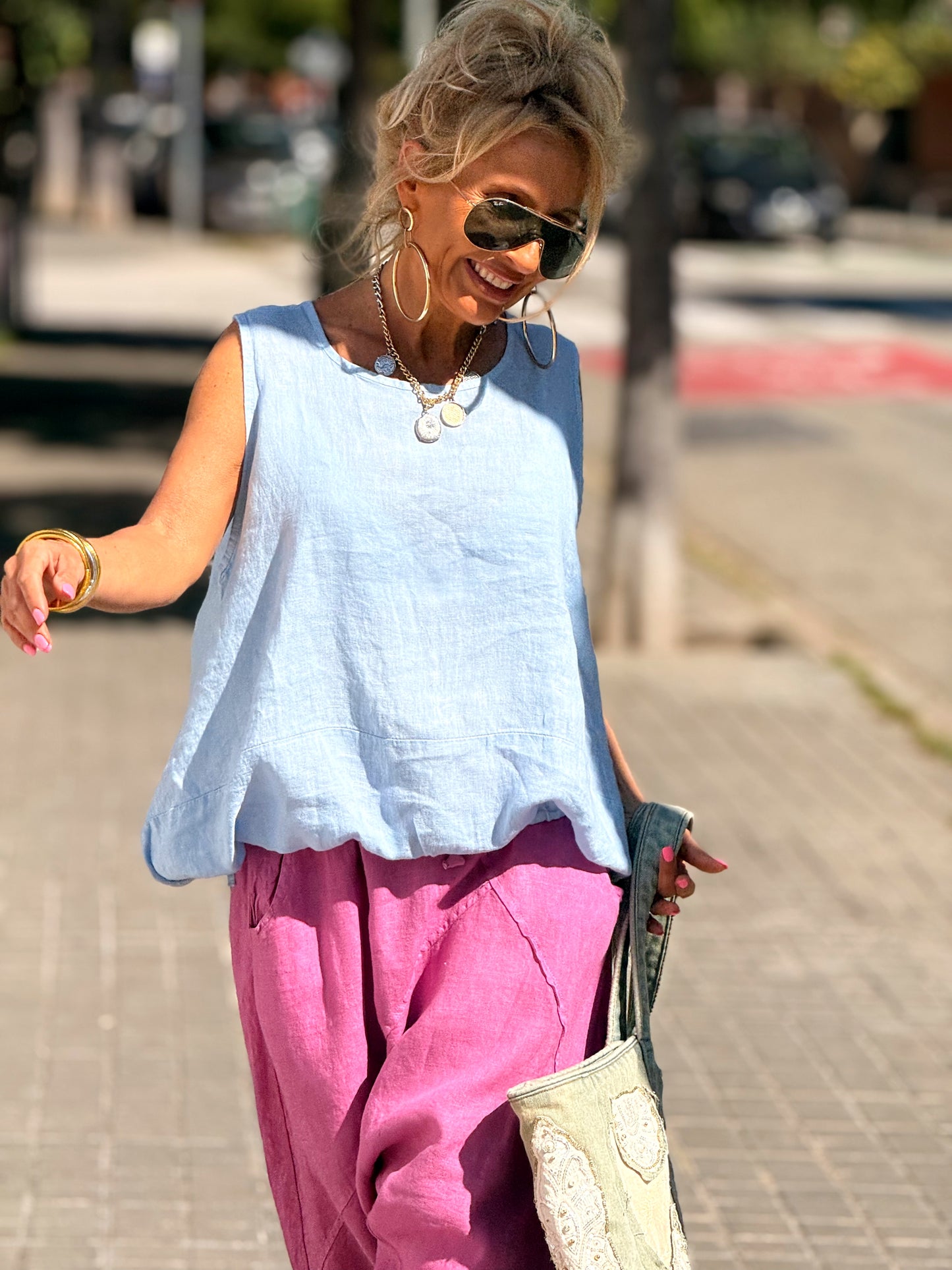 BLUSA LINO ARTHUR MULTICOLOR