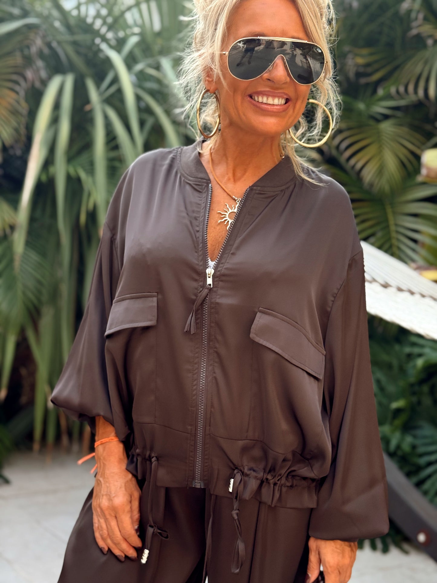 CONJUNTO BOMBER-PANTALON CELIA MULTICOLOR